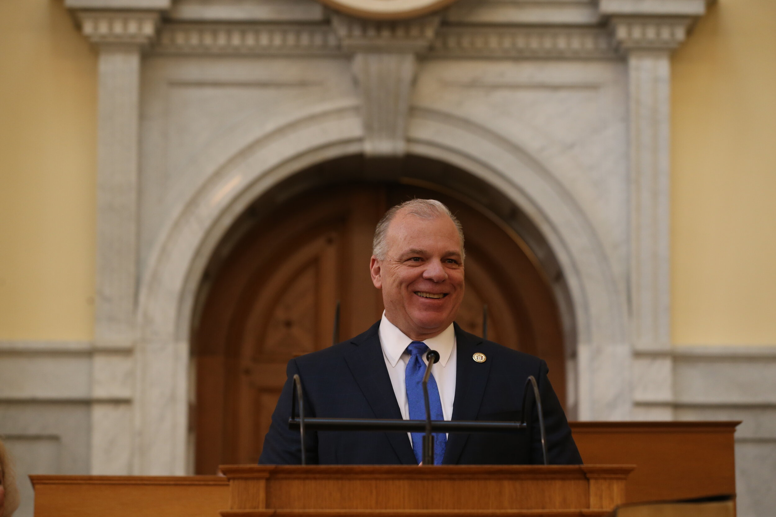 SENATOR SWEENEY PRESIDES OVER THE SENATE CHAMBER 