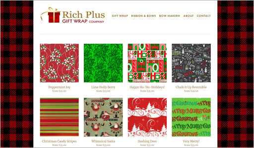 Gift Wrapping Paper Company Party Store Website Design - MO