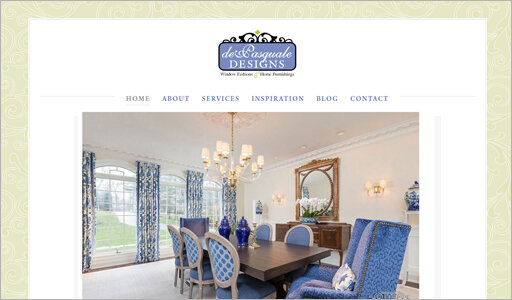 Website Design for Custom Window Treatment Drapery &amp; Soft Home Furnishings Workroom - Philadelphia PA