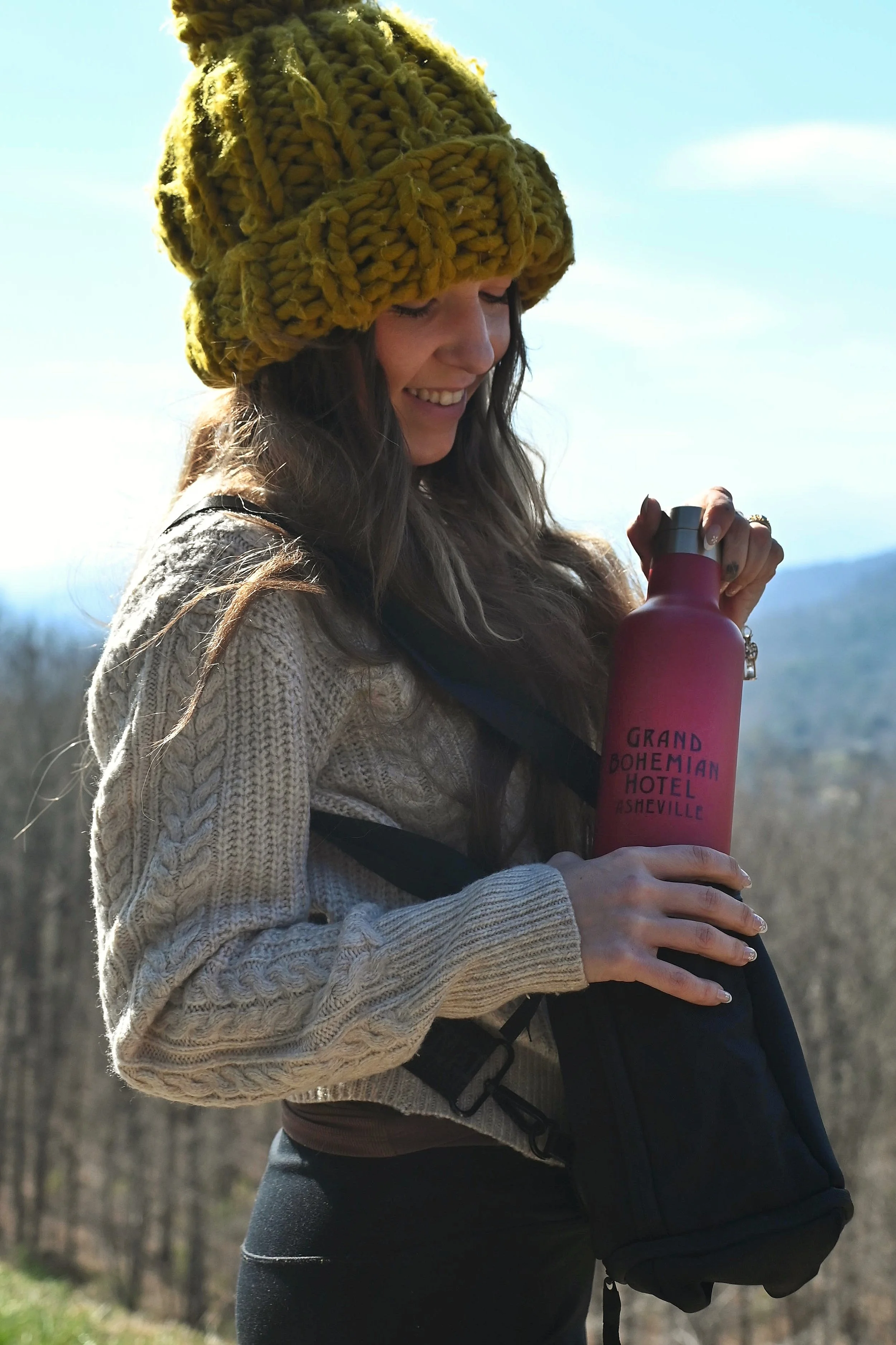 Hike with water bottle 2.JPG