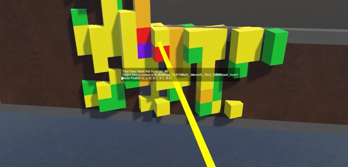 VR Eye-Tracking Voxel Heatmap