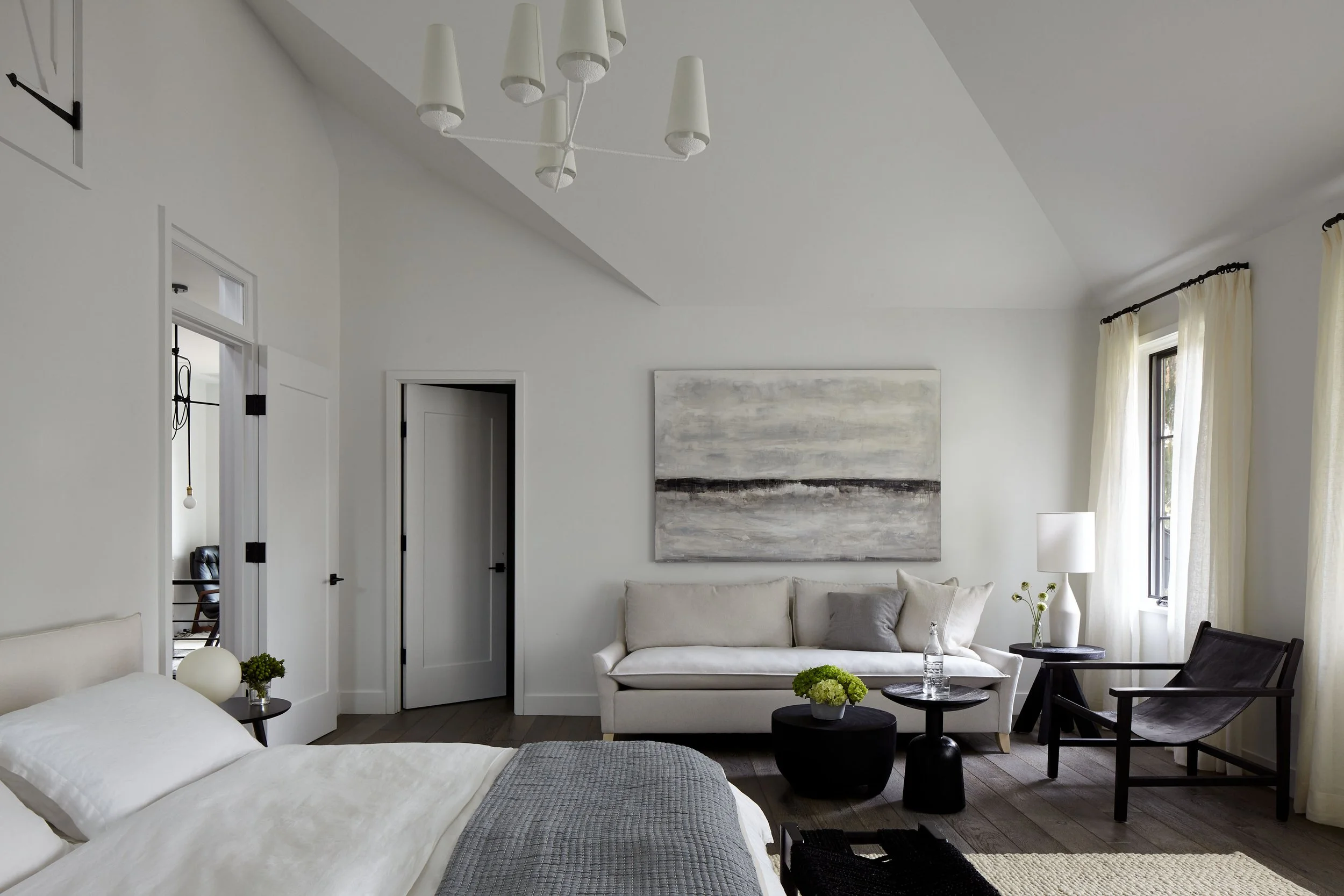 Scandinavian Luxe bedroom designed by Elaine Santos Design