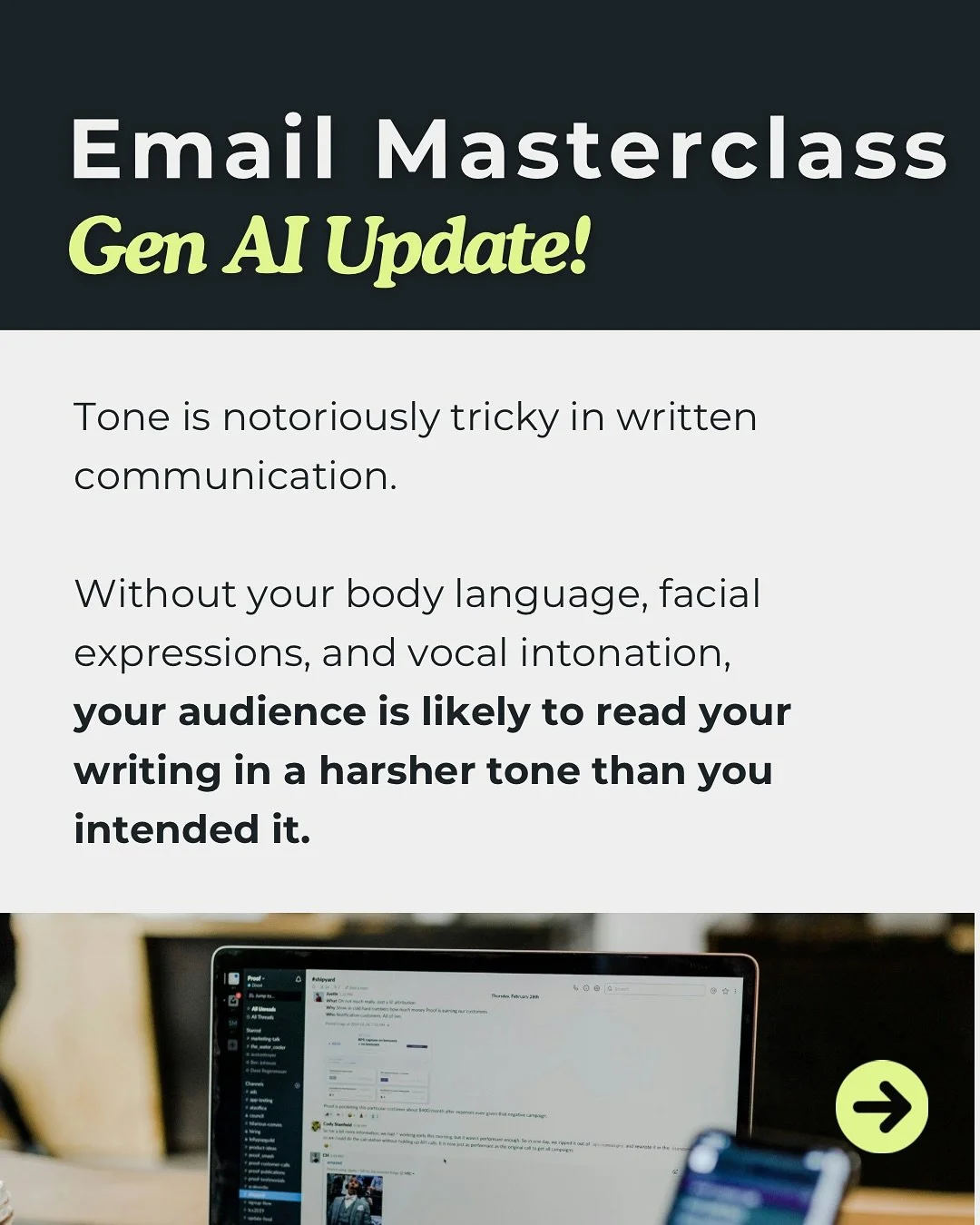 Only a week and a half until our Email Masterclass begins! Don&rsquo;t miss this new bonus module&mdash;register through the link in our bio.