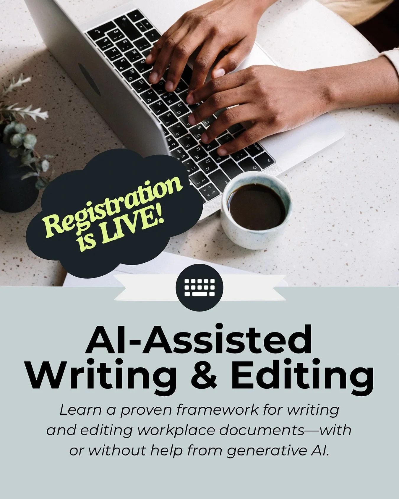 Our most popular course and back and registration is open! AI-Assisted Writing &amp; Editing with the @gualumnicareerservices begins December 1st ⛄️

Use code EARLYBIRD until November 15th!