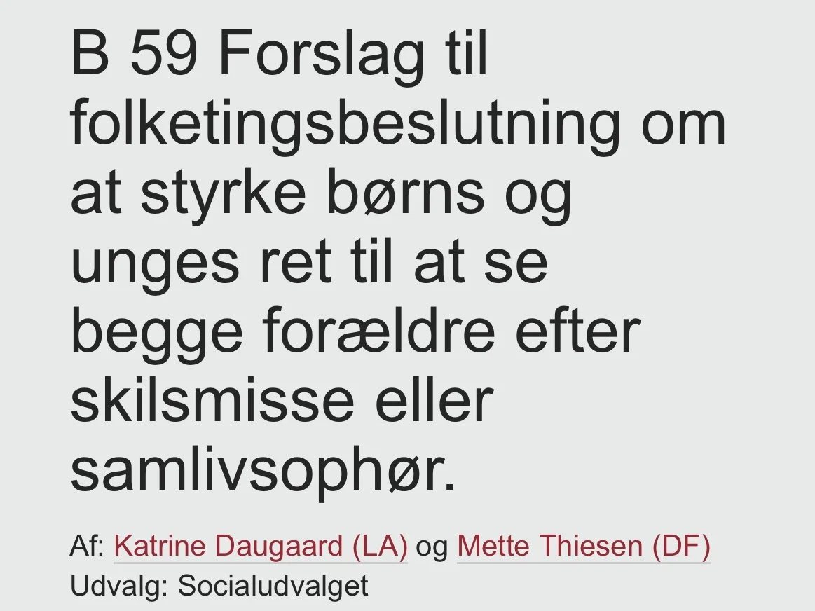 Nyt beslutningsforslag om lige deleordning 