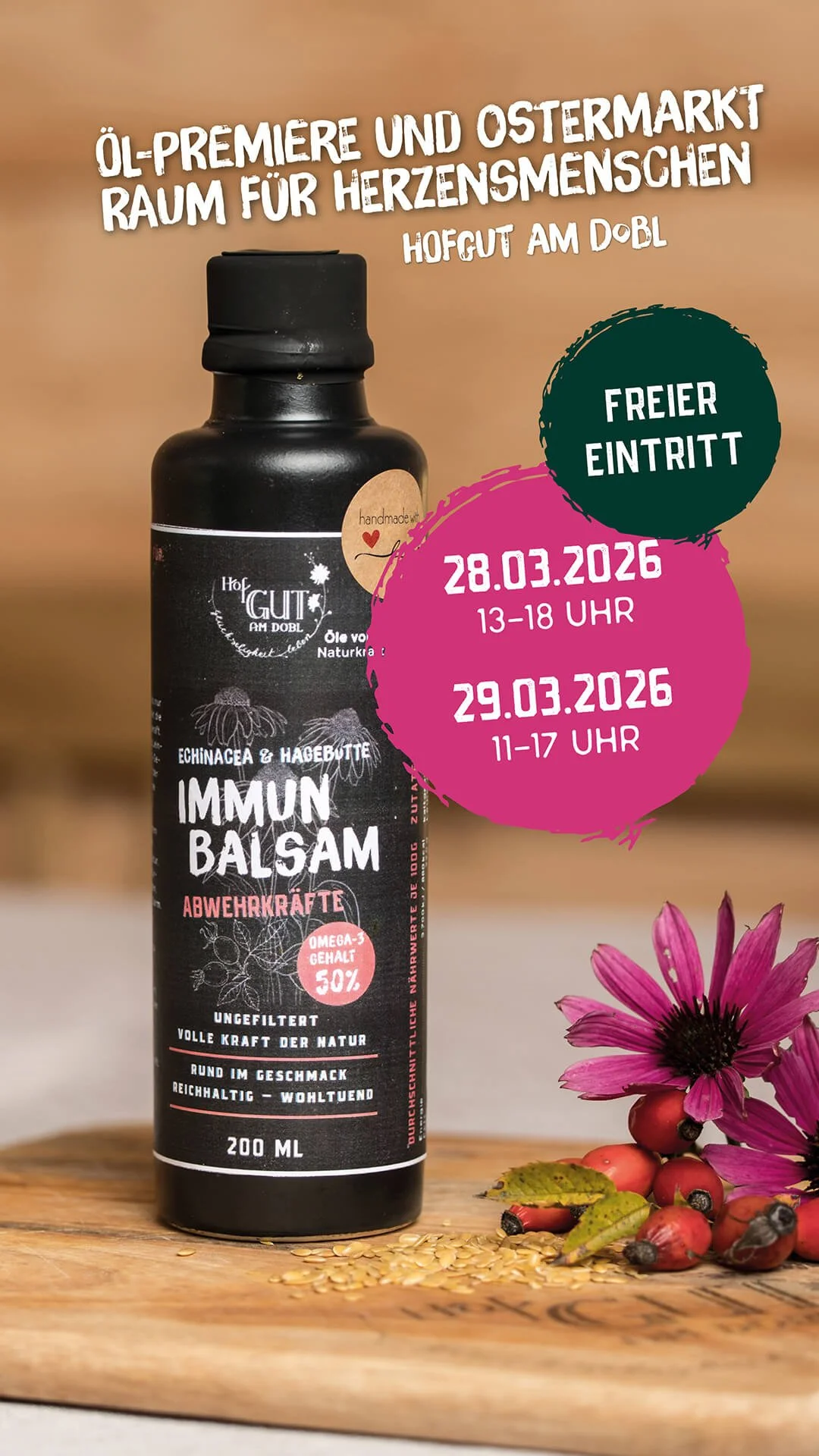 Ostermarkt mit Öl-Premiere 