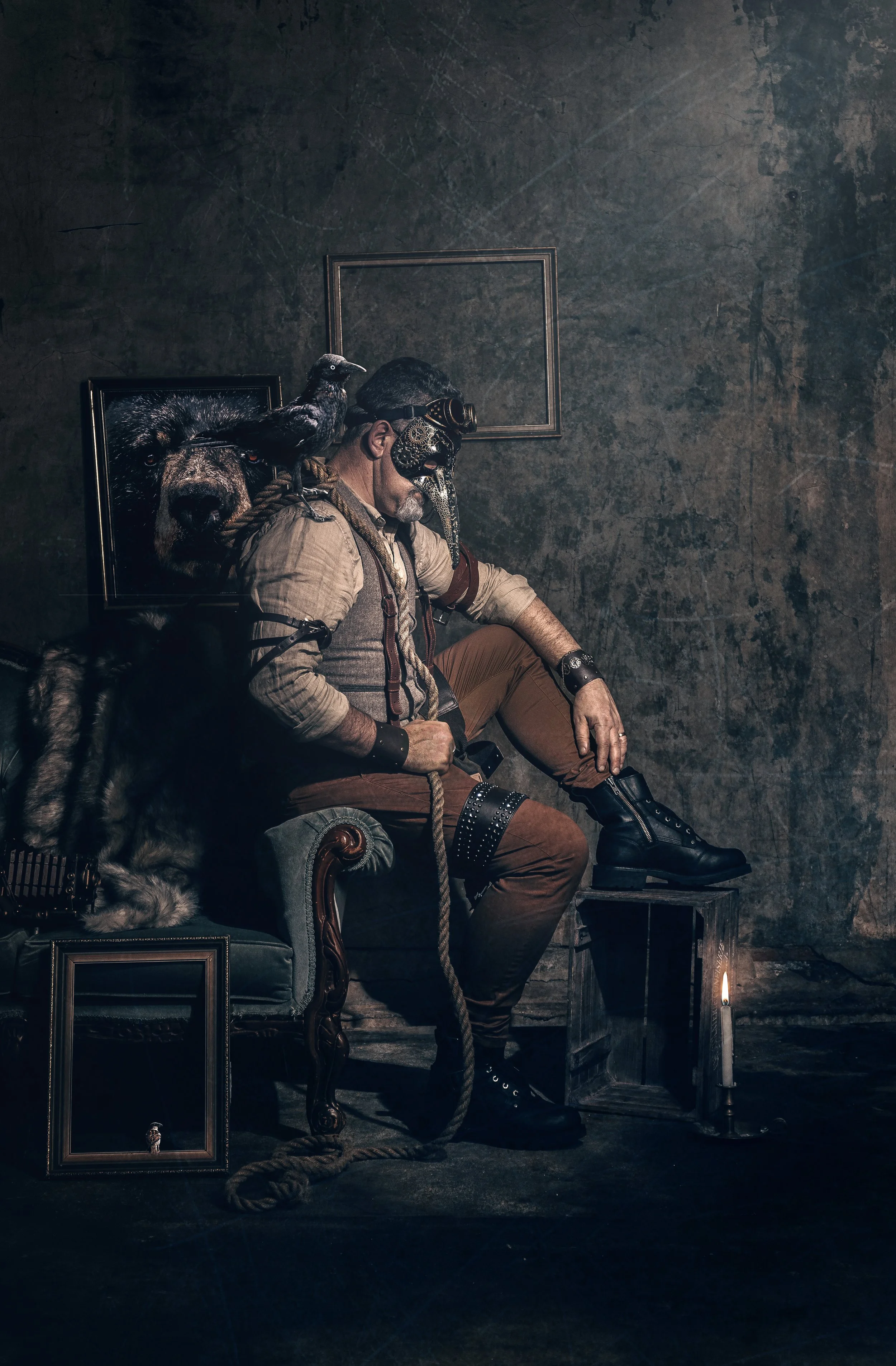 Crow Steam Punk Man76.2cm x 50cm.jpg