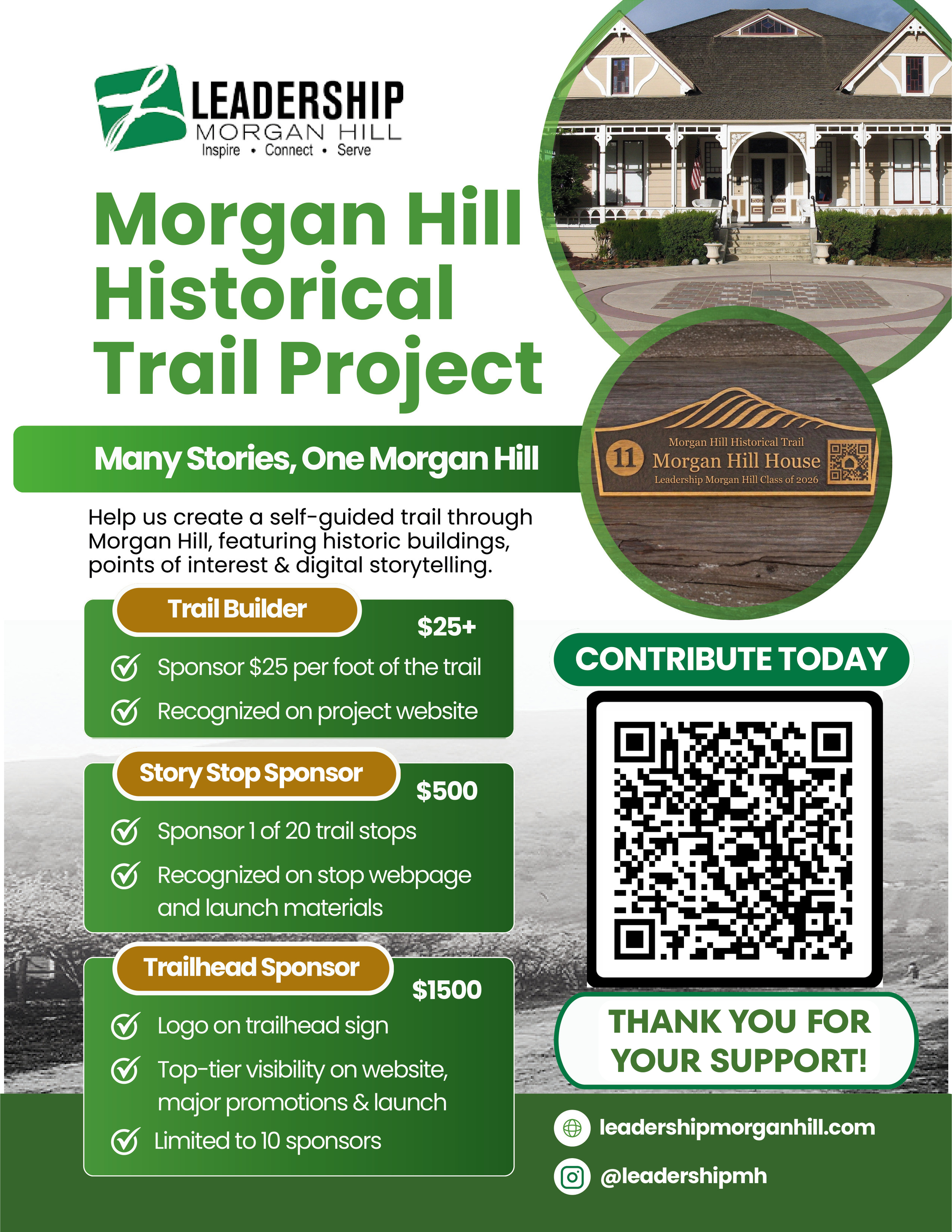 Leadership Morgan Hill Class of 2026 Class Project - History Walk