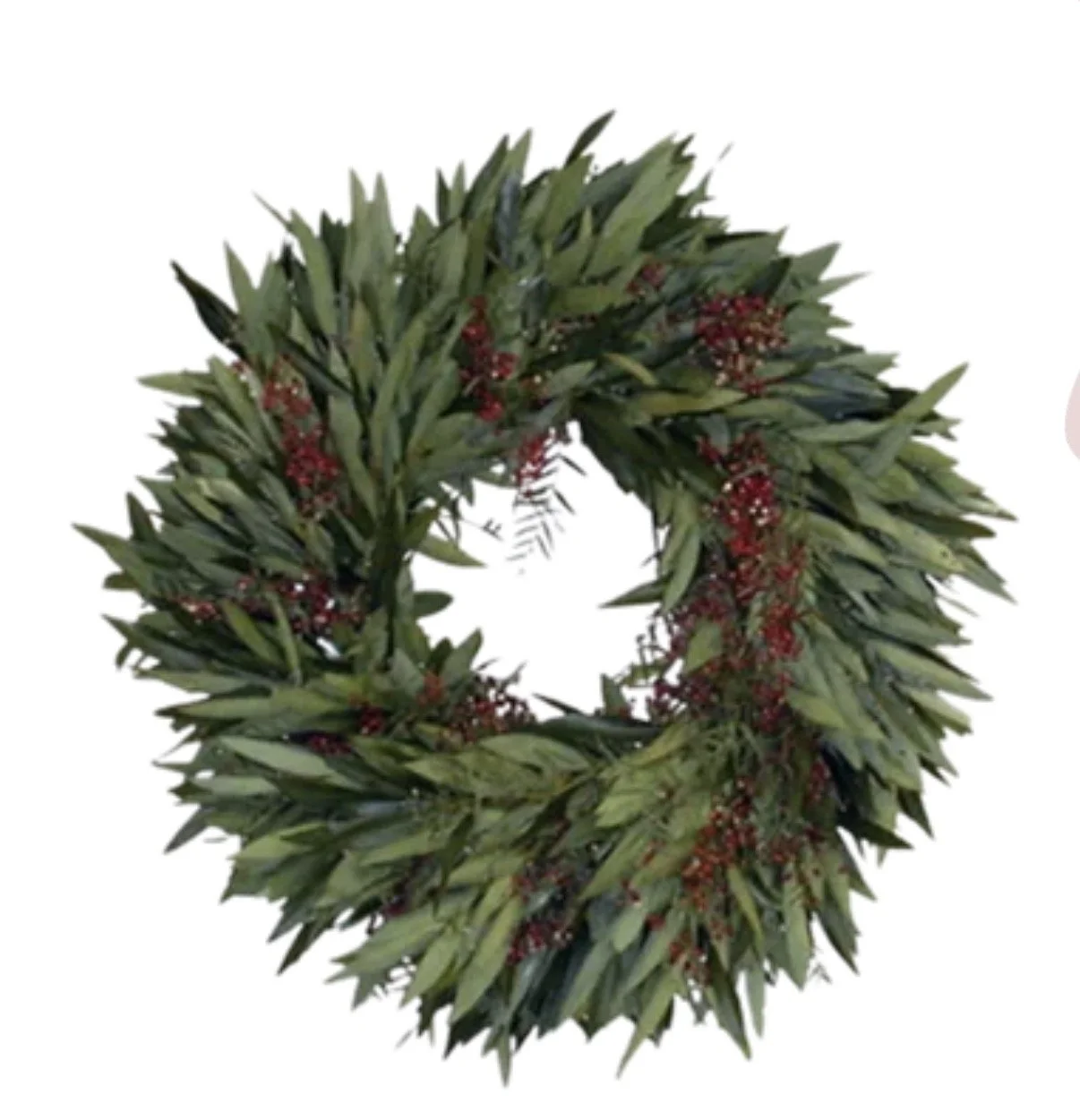 Bay Leaf and Pepperberry Specialty Wreath