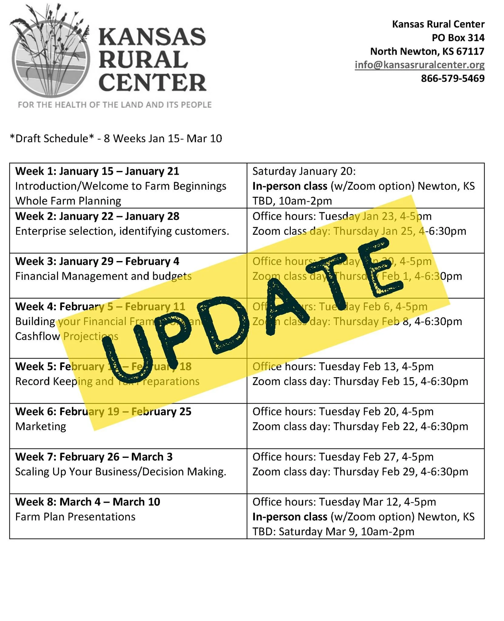 Kansas Center for Sustainable Agriculture and Alternative Crops: A