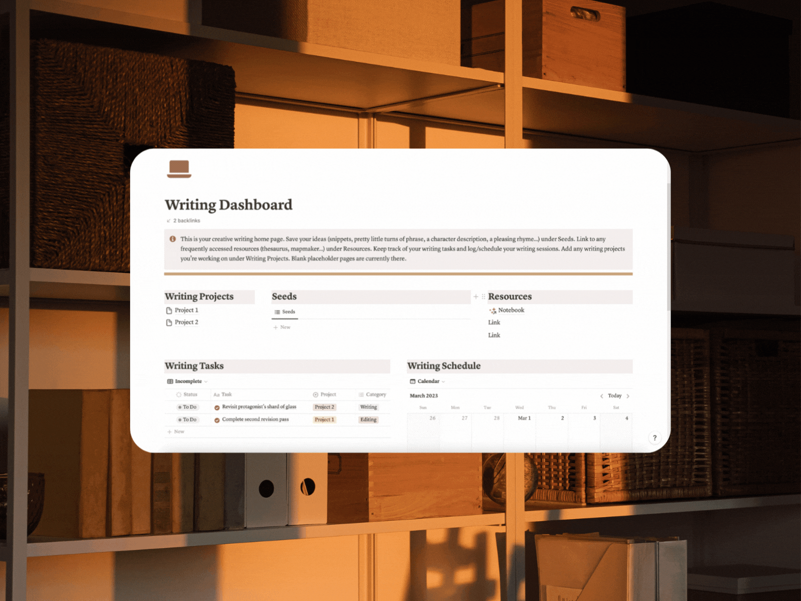 Author Central for Notion, an allinone digital organization solution