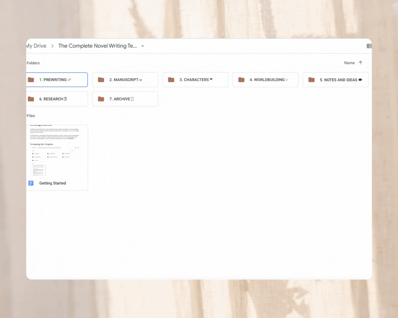 The Complete Novel Writing Template for Google Docs-everything for
