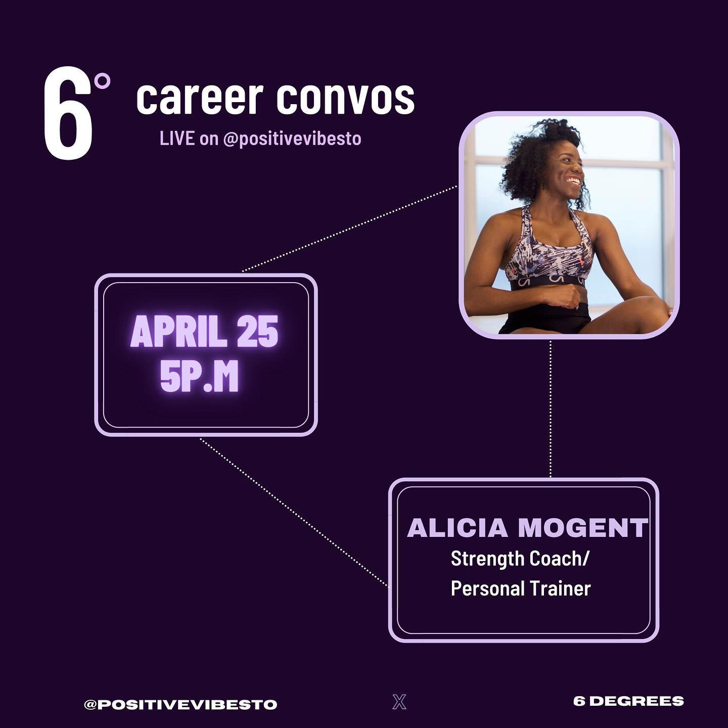 Who else is excited for this weekends career conversation with @cia.fit ? 

Interested in a career in fitness? Interested in entrepreneurship? Want to turn your passion into a career? Join us as we talk business, health and wealth on Sunday @ 5pm! 

