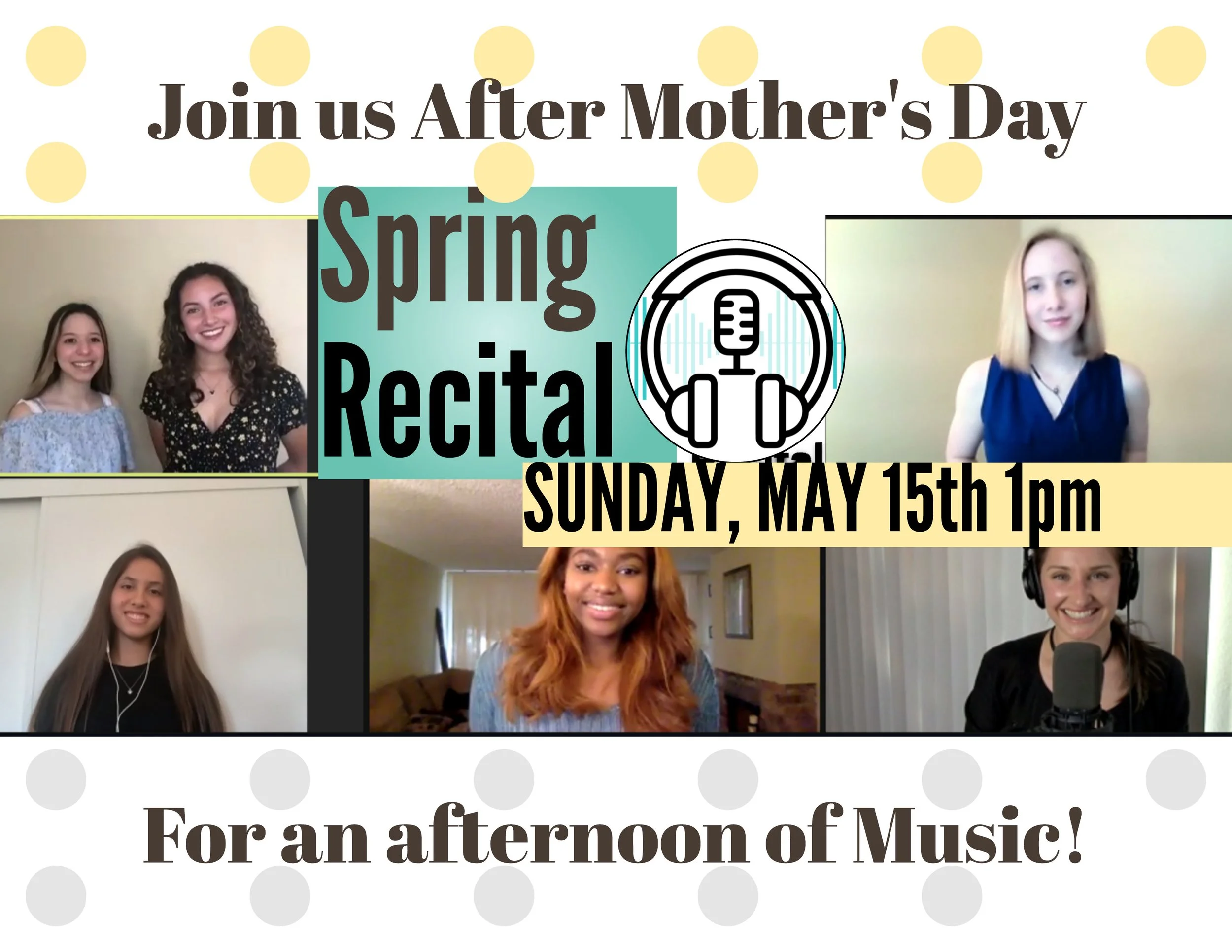 OMS Spring Recital May 15th at 1pm 2022