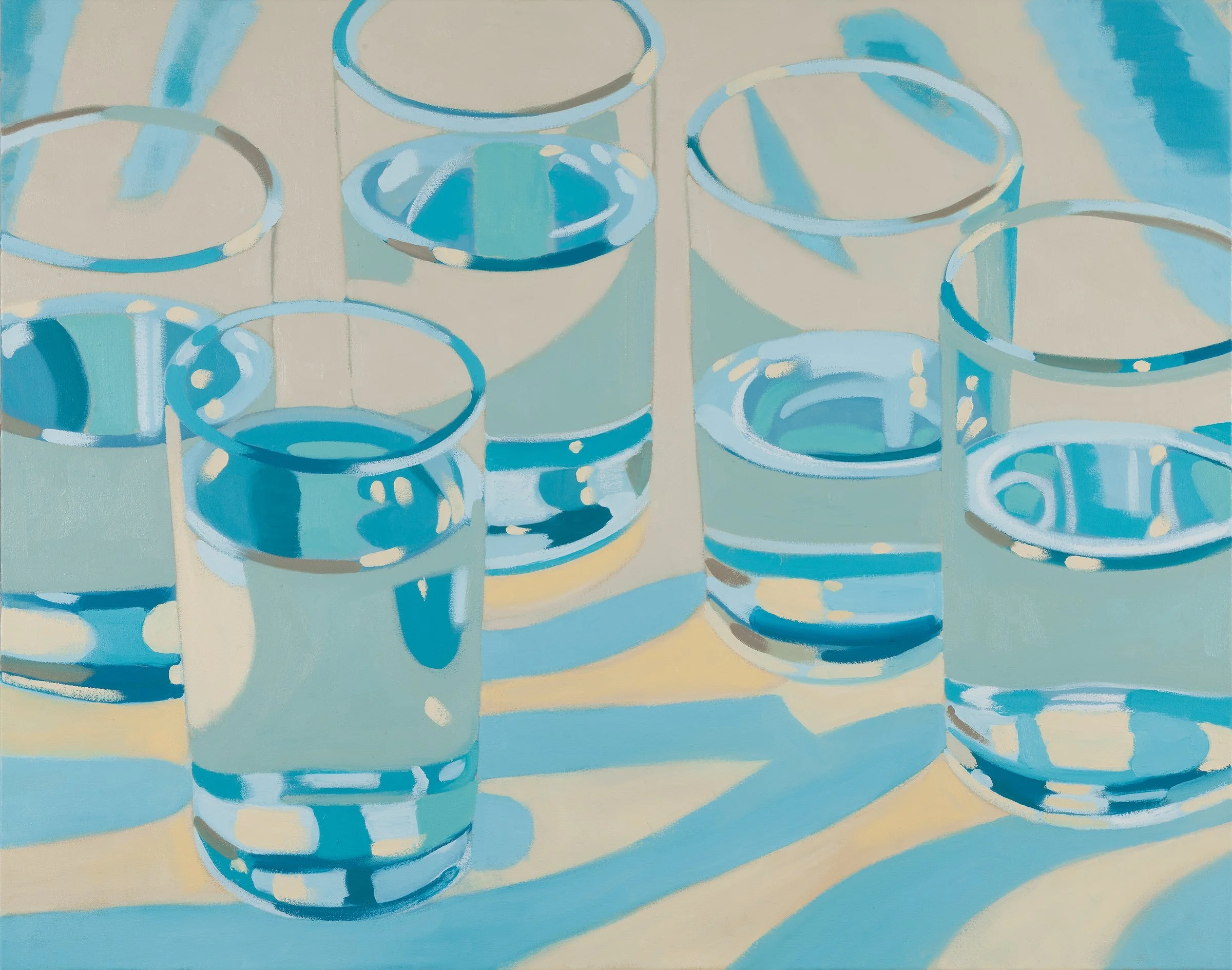 Water + Linen 2, oil on canvas, 38" x 48", 2016