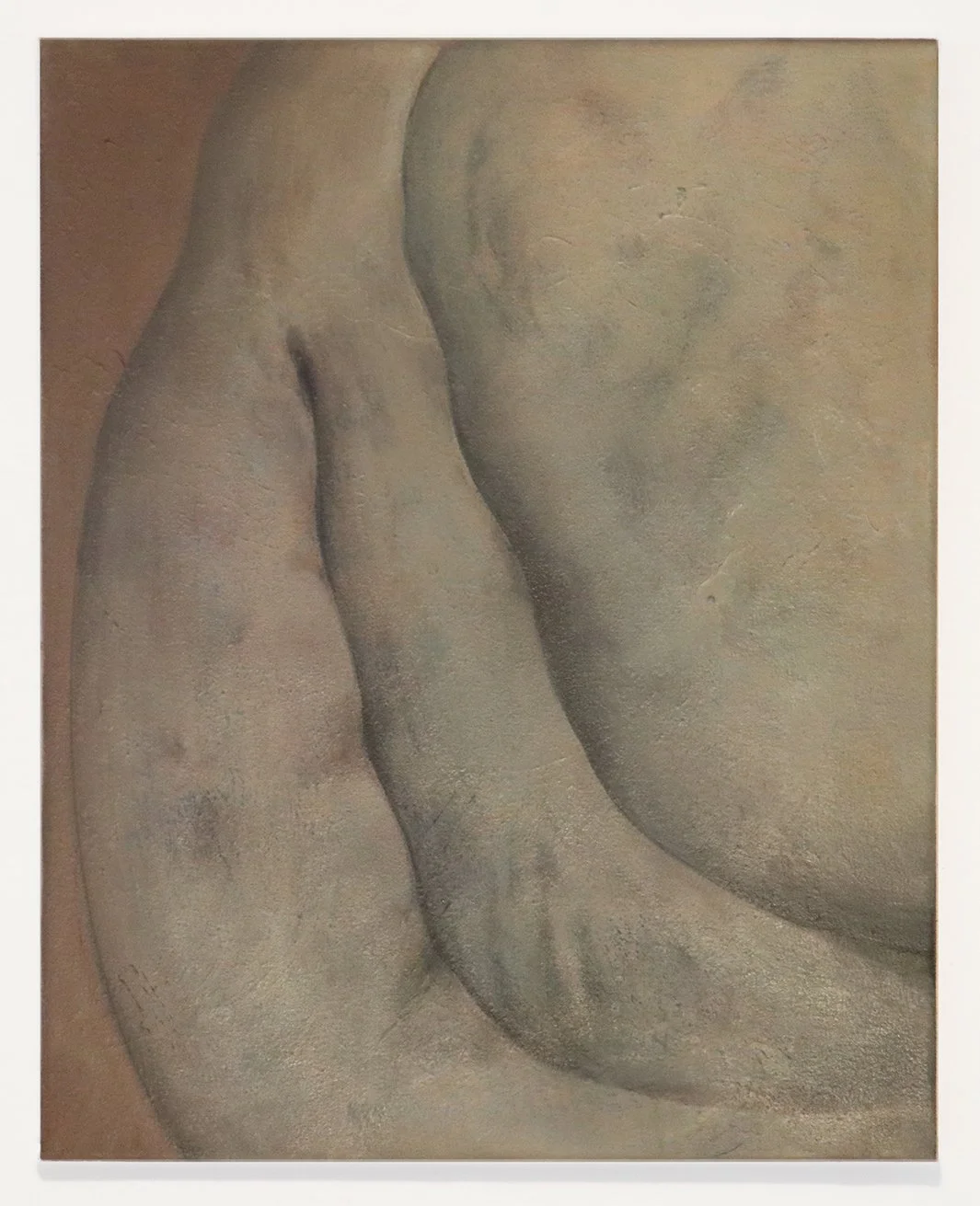 Belly, 20 x 16 x 1/4”, Oil and crayon on canvas