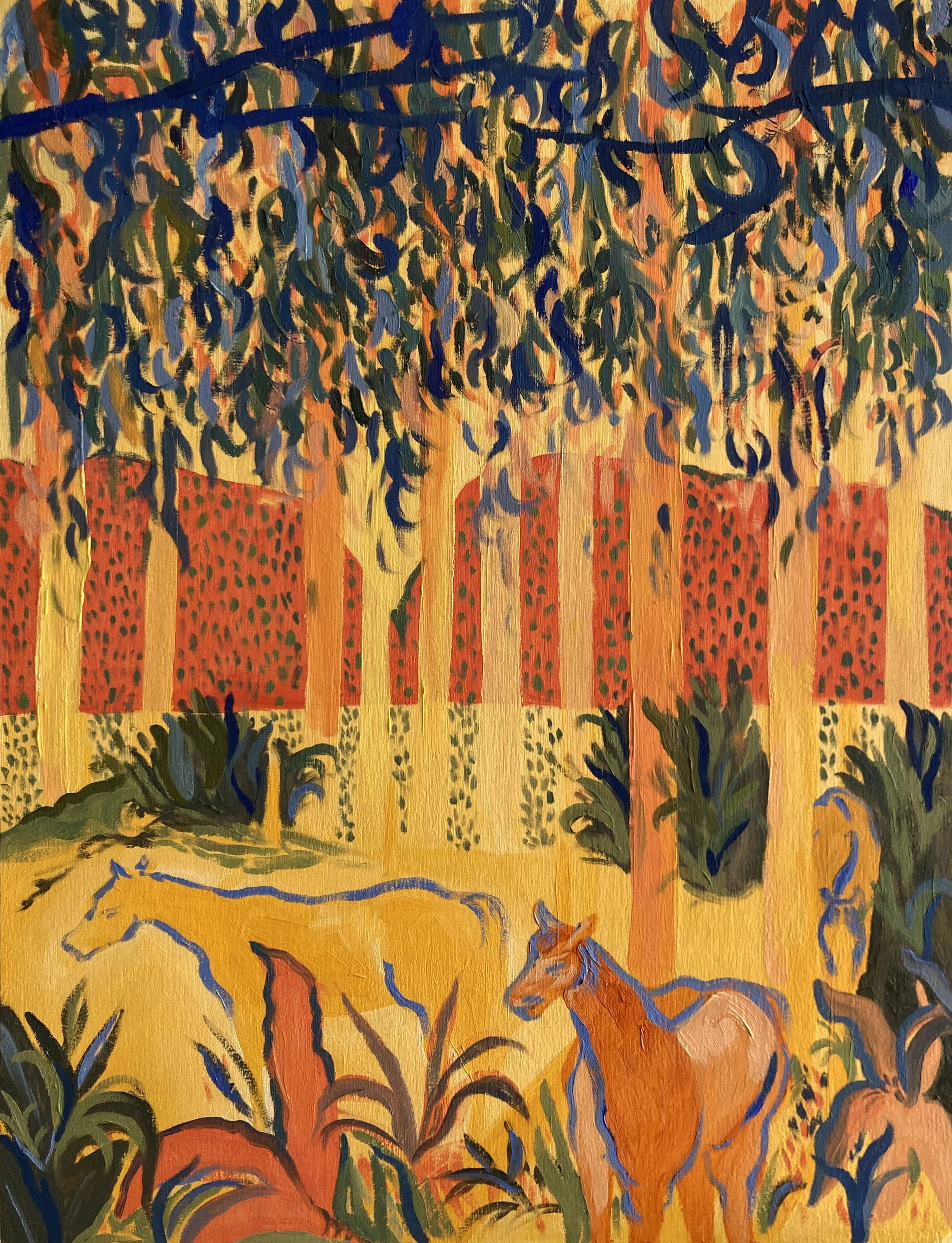In The Shade of The Mogotes, Oils on Paper, 29.7 x 42cm, 2024.jpg