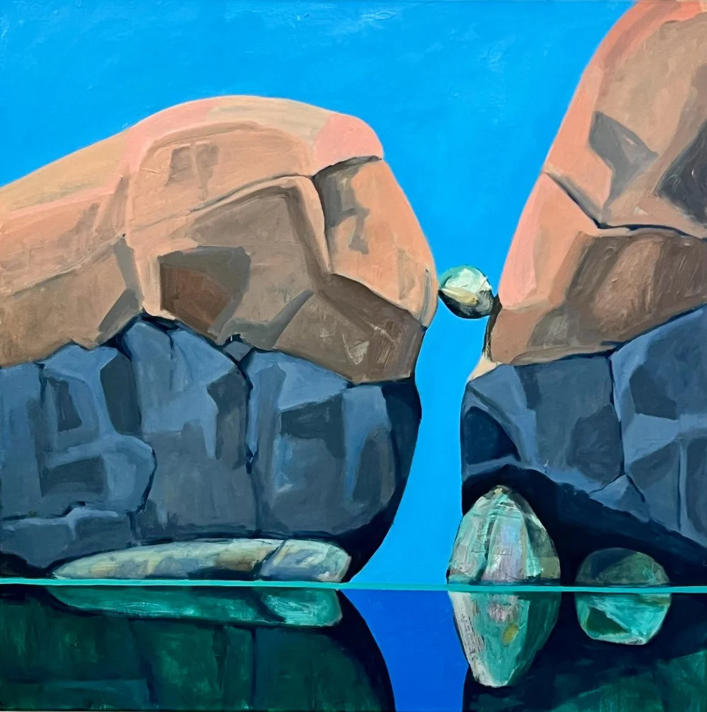 Precarious, Oil on canvas, 40 x 40 x 2 inches, 2026