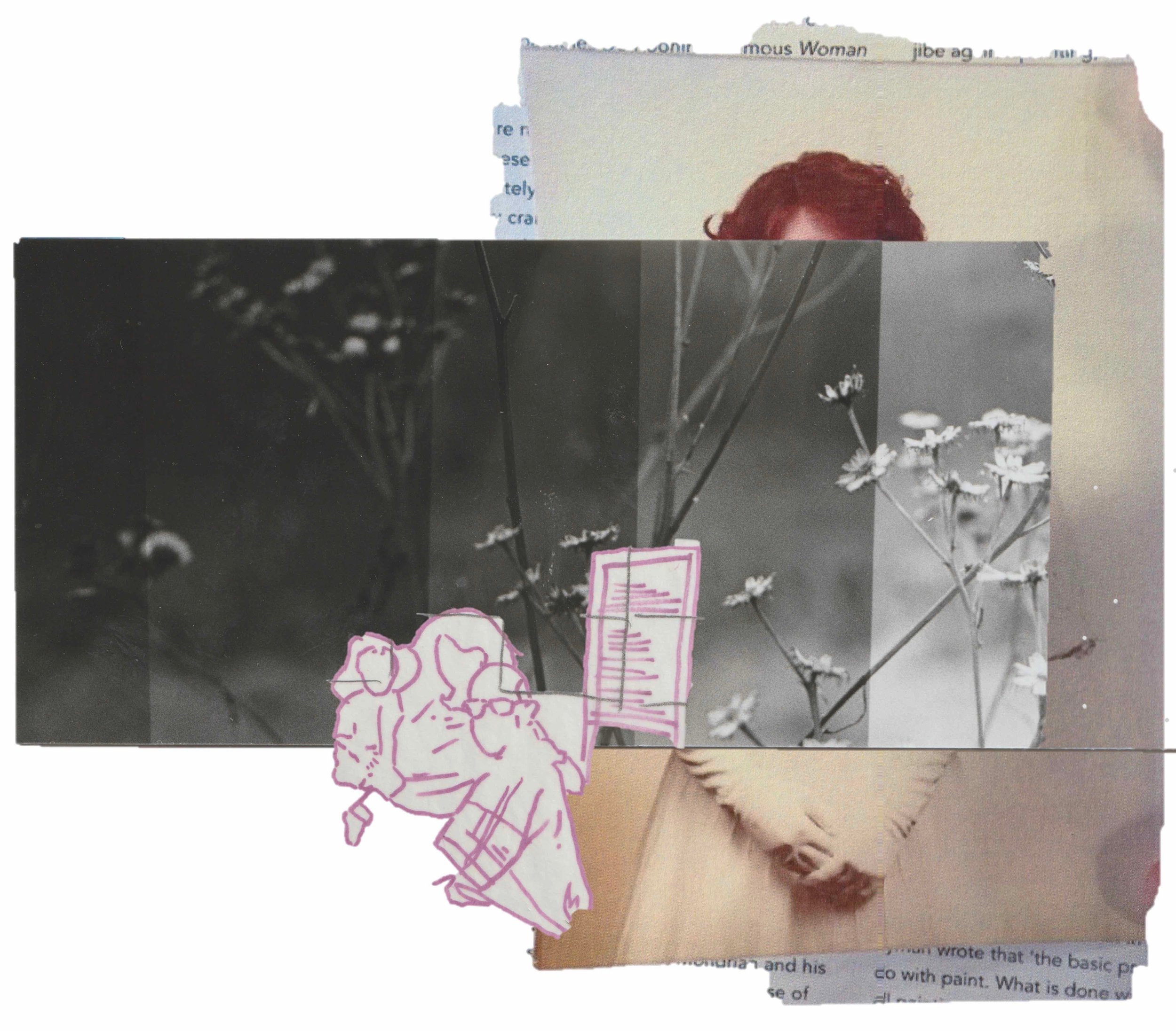 Chloe Compton. Fragments III, mixed media and digital collage, 8 x 10 inches, 2023