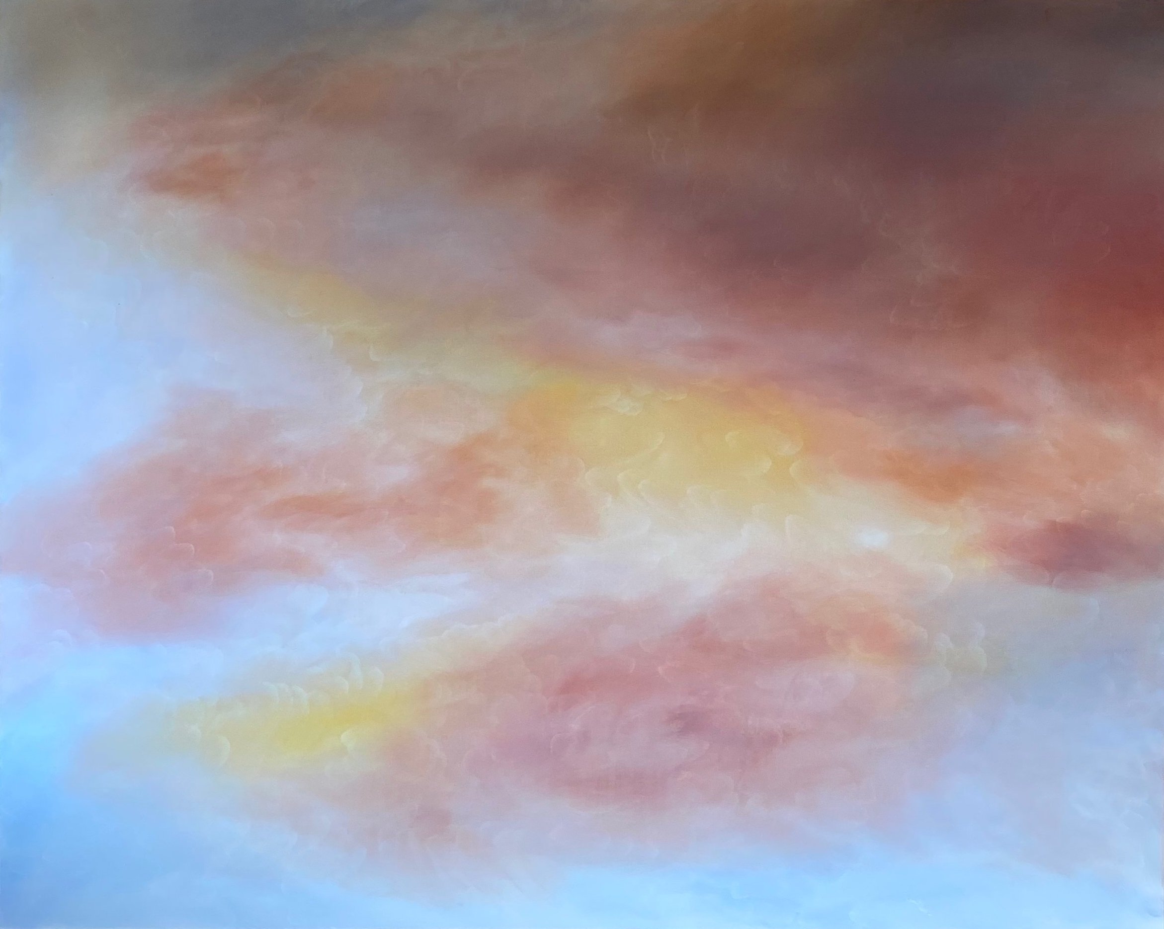 Sam Hacking. Release, oil on canvas, 200cm x 160cm, 2024