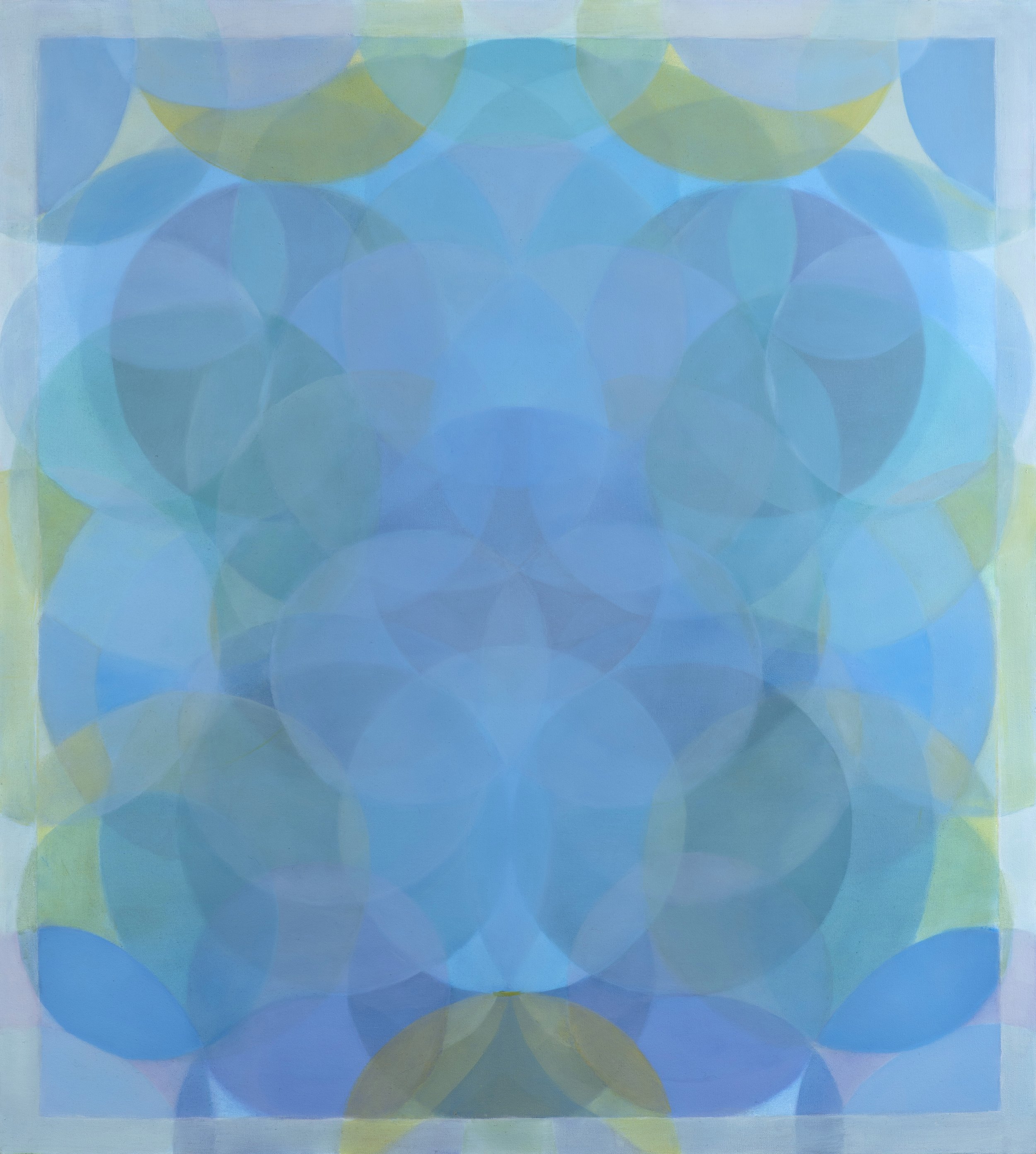 Mira Hecht. Oasis  Oil on canvas.  40" x 36"  2022