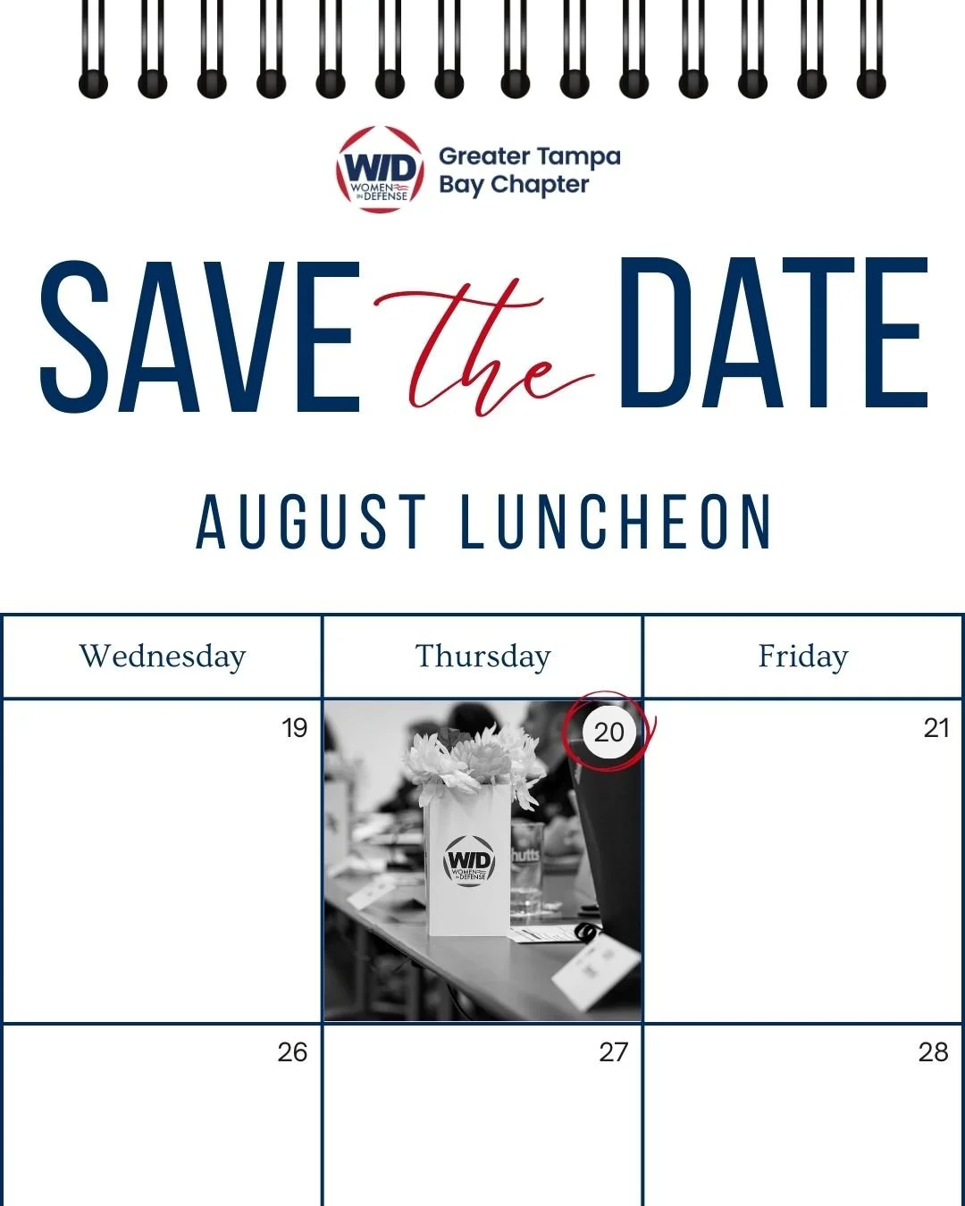 August 20th, 2026 WID Luncheon