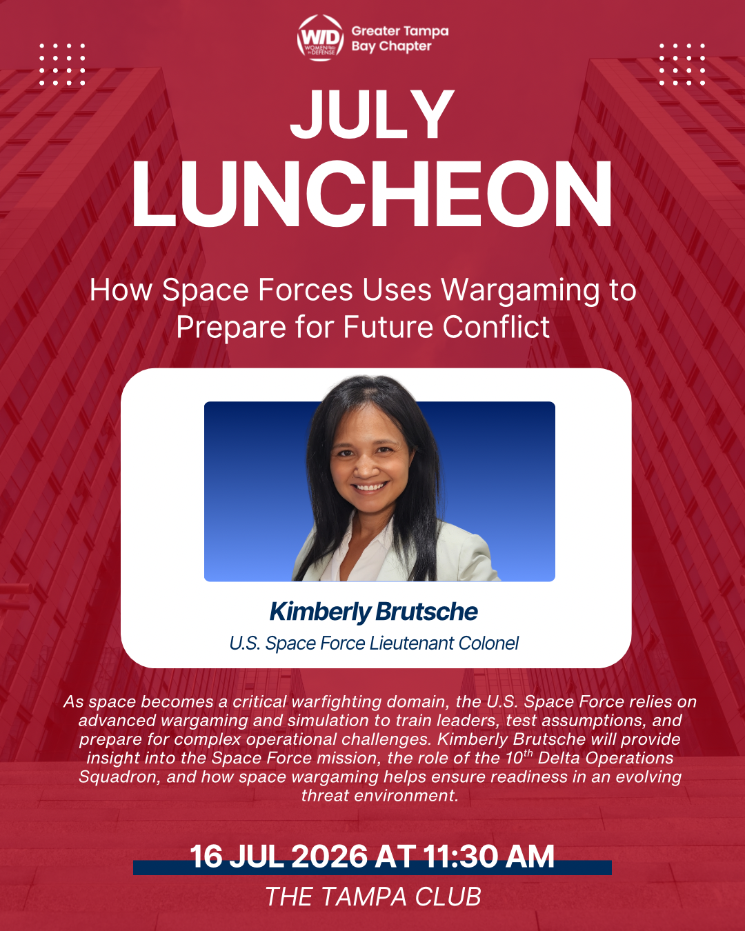 July 16th, 2026 WID Luncheon