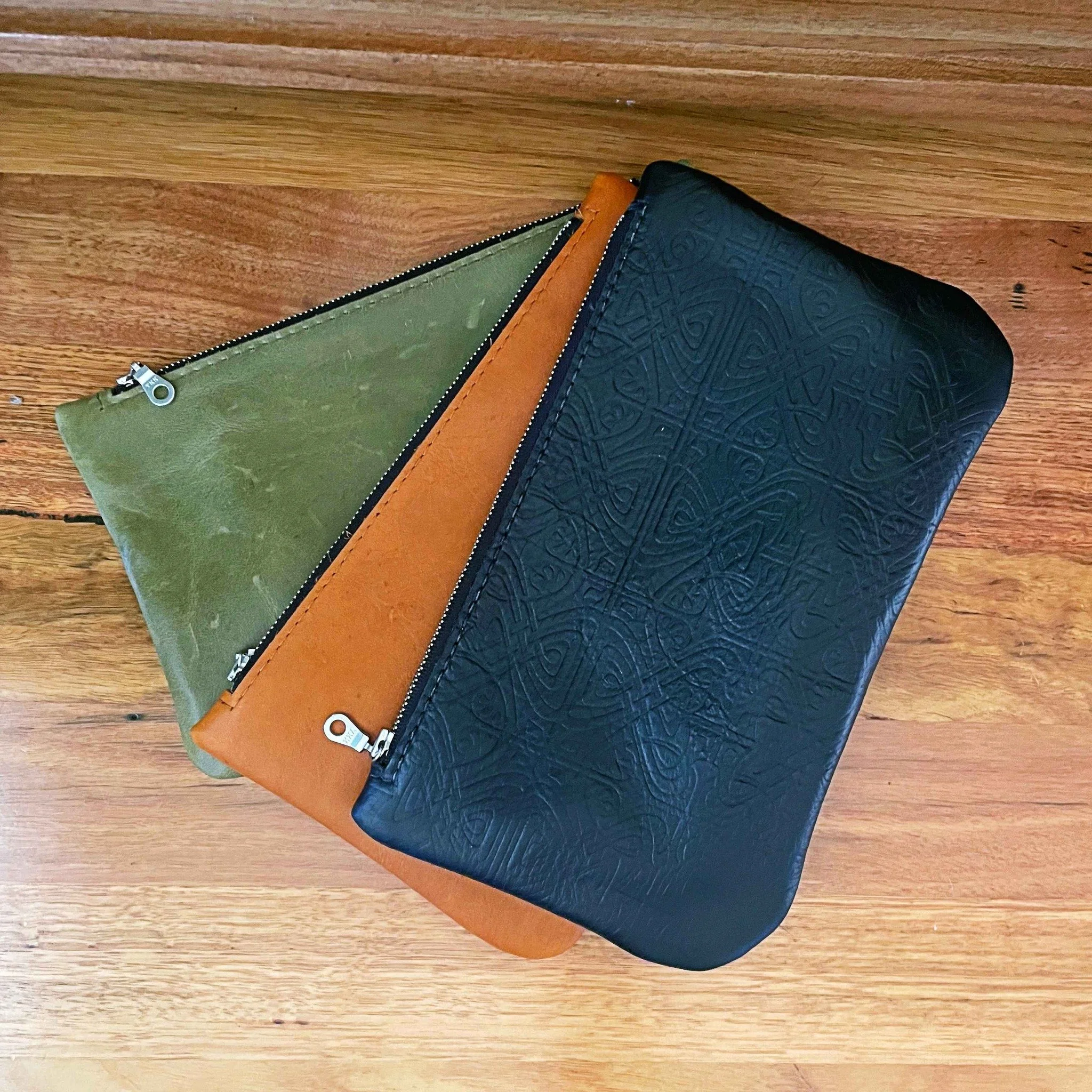 Still thinking about these Leather Clutches? 
They are online for an intro price