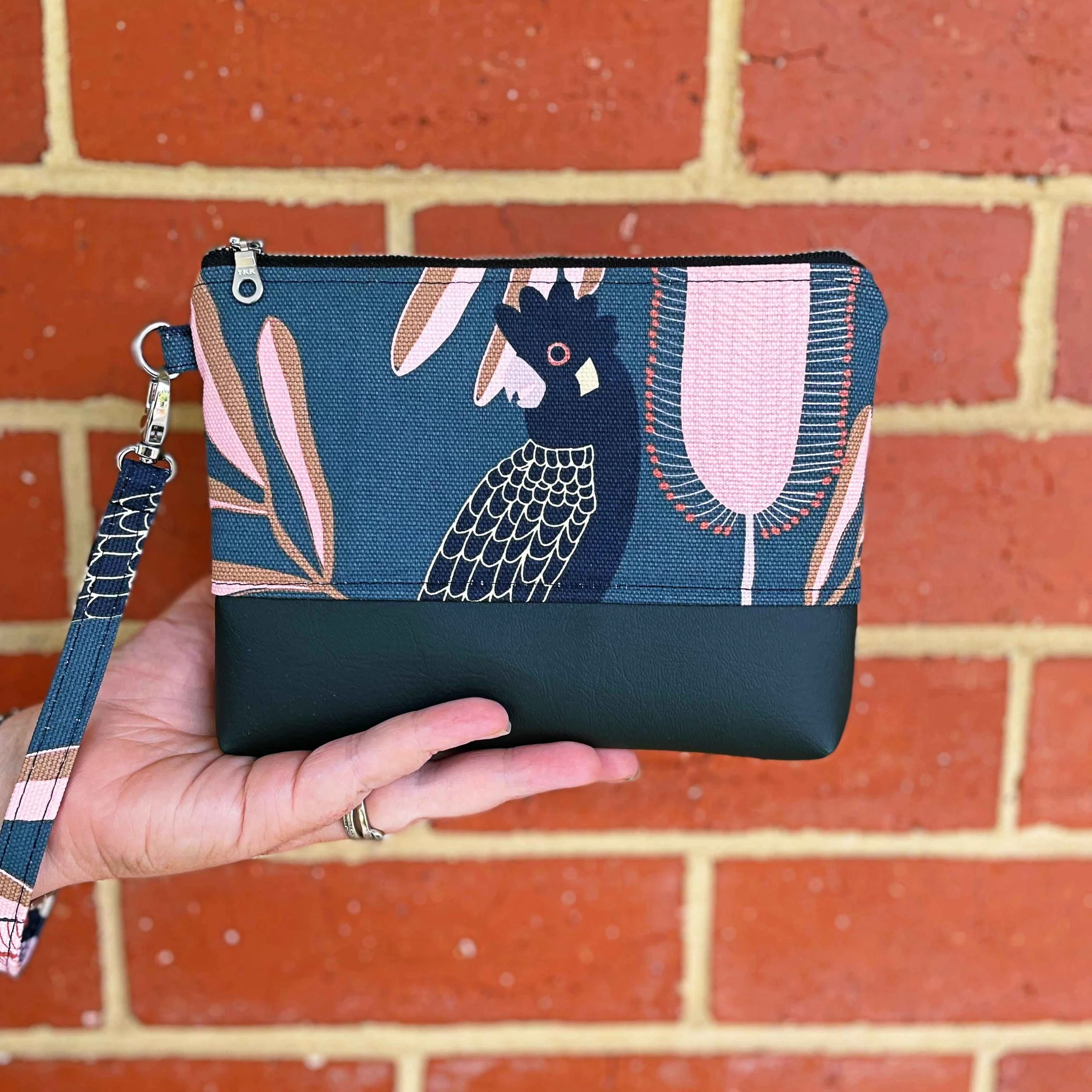 Black Cockatoo - Deenie Wristlet
