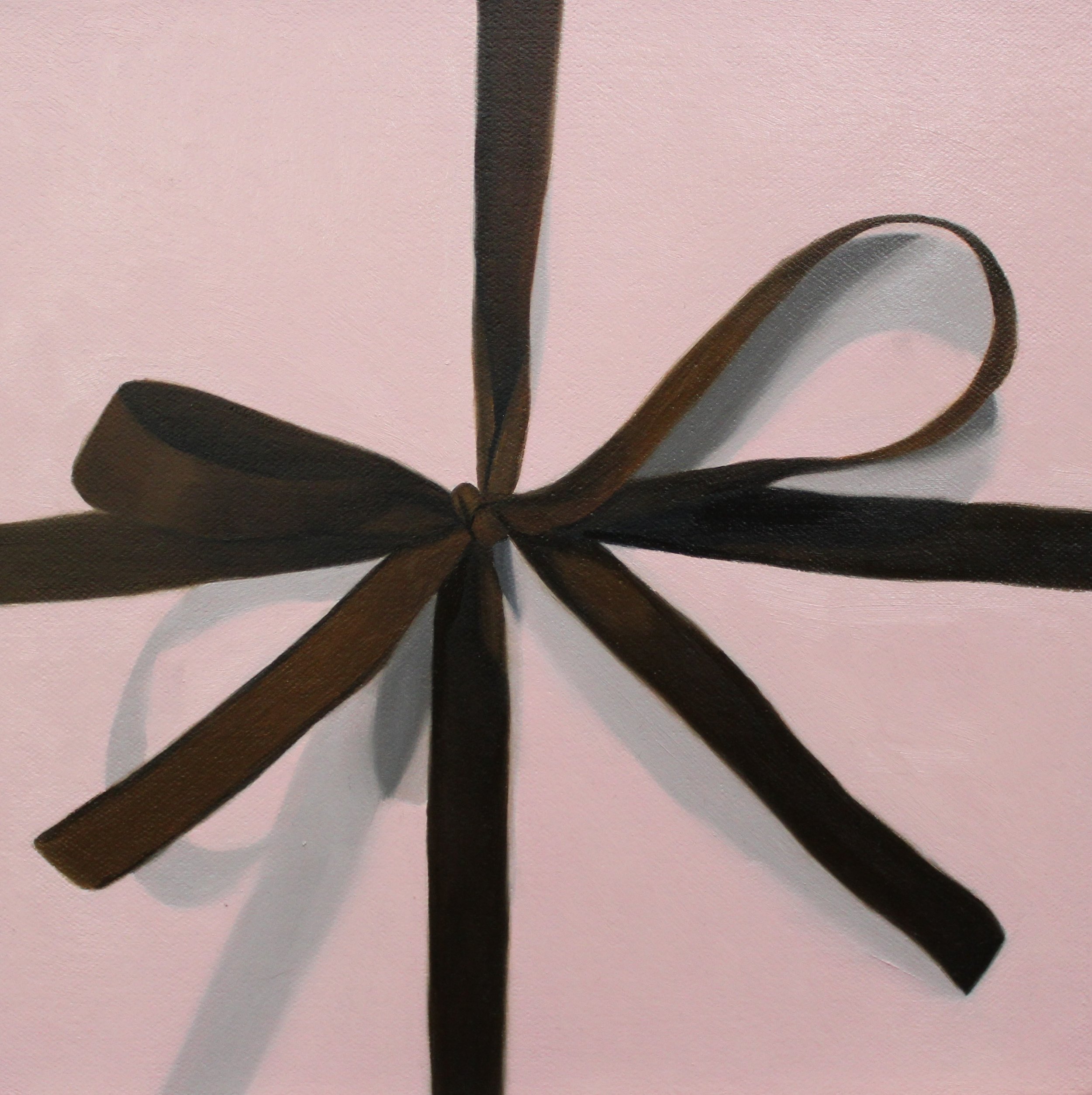 The Pink Gift Tied in Brown Ribbon