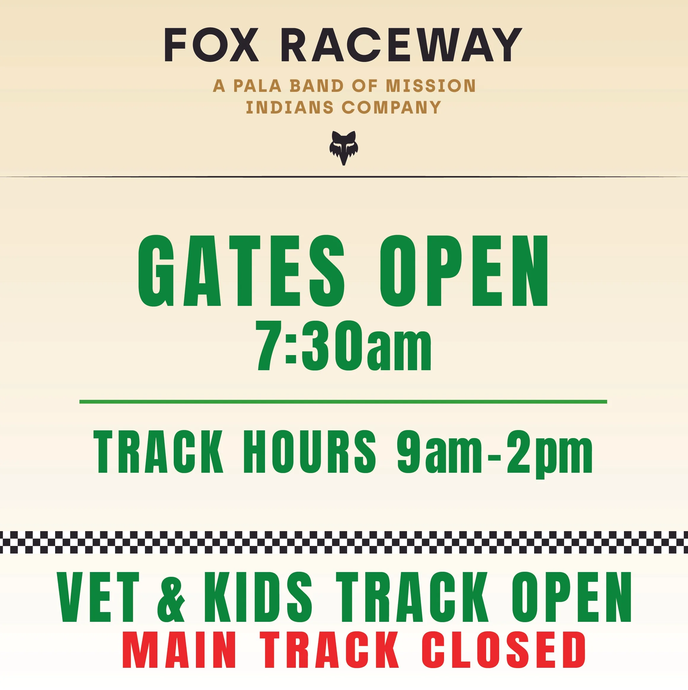 TRACK OPEN /////////                 *See details