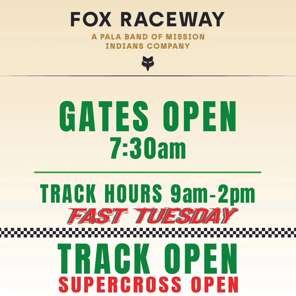 MX &amp; SX TRACK OPEN 