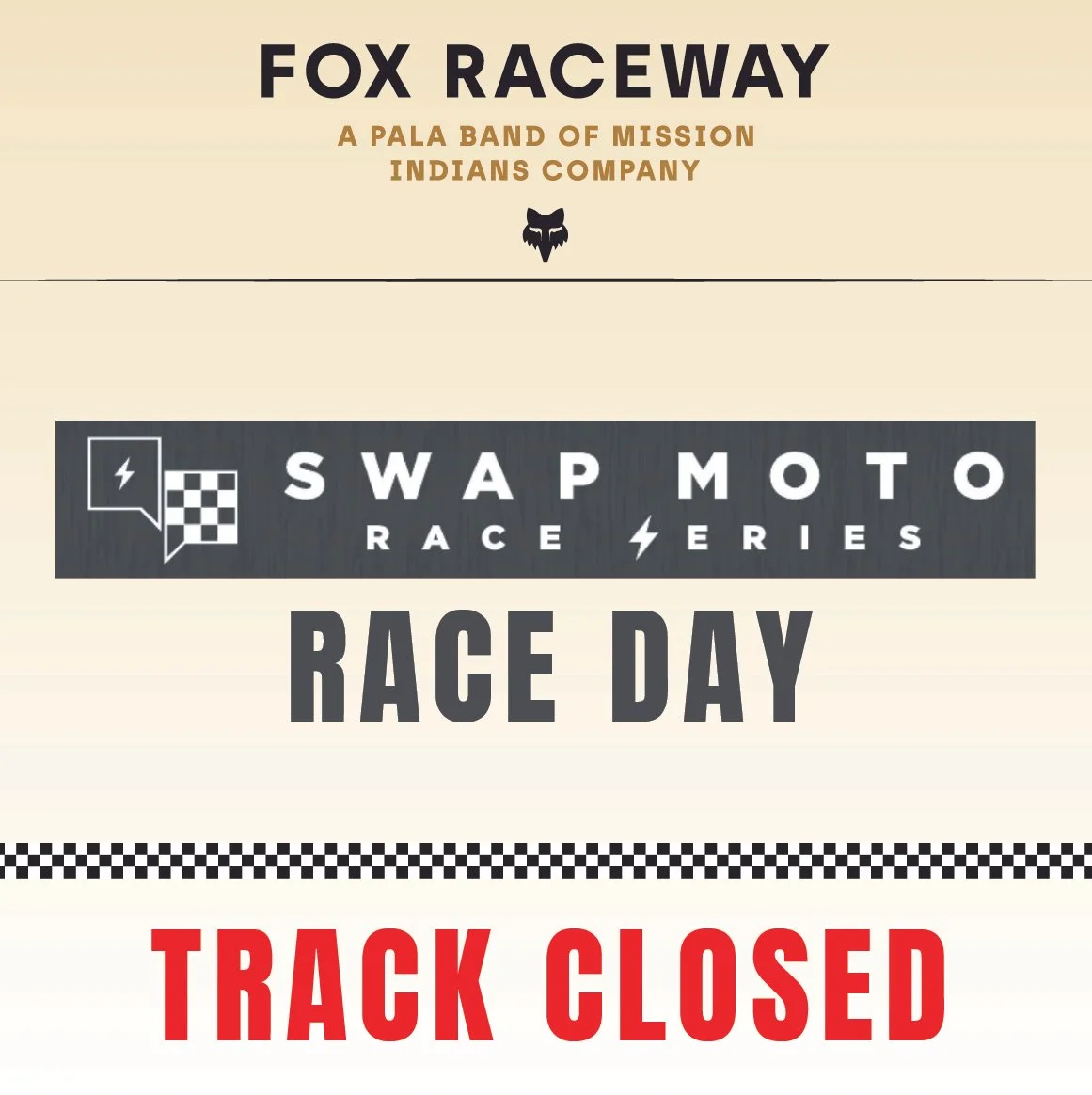 CLOSED - SWAP MOTO RACE DAY