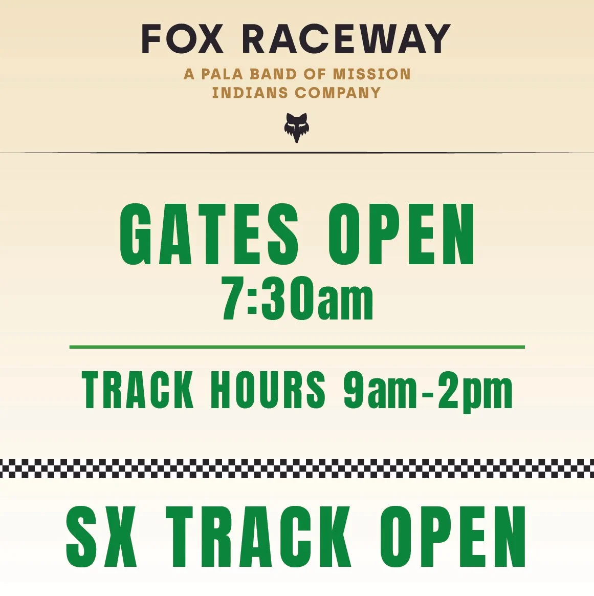 SX TRACK OPEN