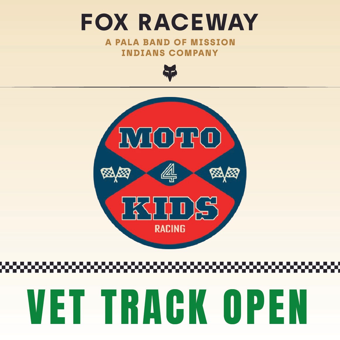 Moto 4 kids racing - Main track Closed