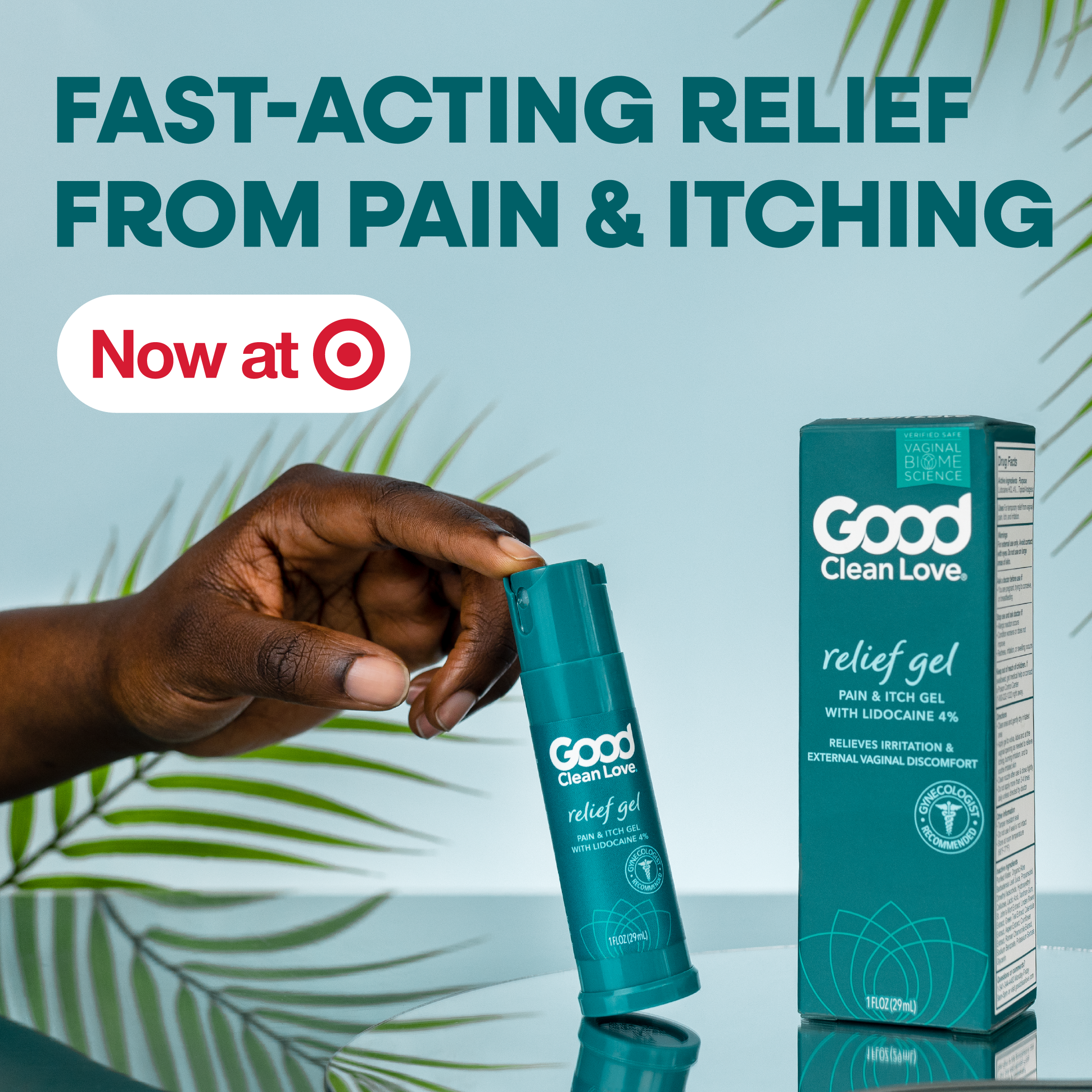 NEW Relief Gel - Get ready for relief! 4% Lidocaine relief gel is now available at your local target. - Pain & Itch Gel