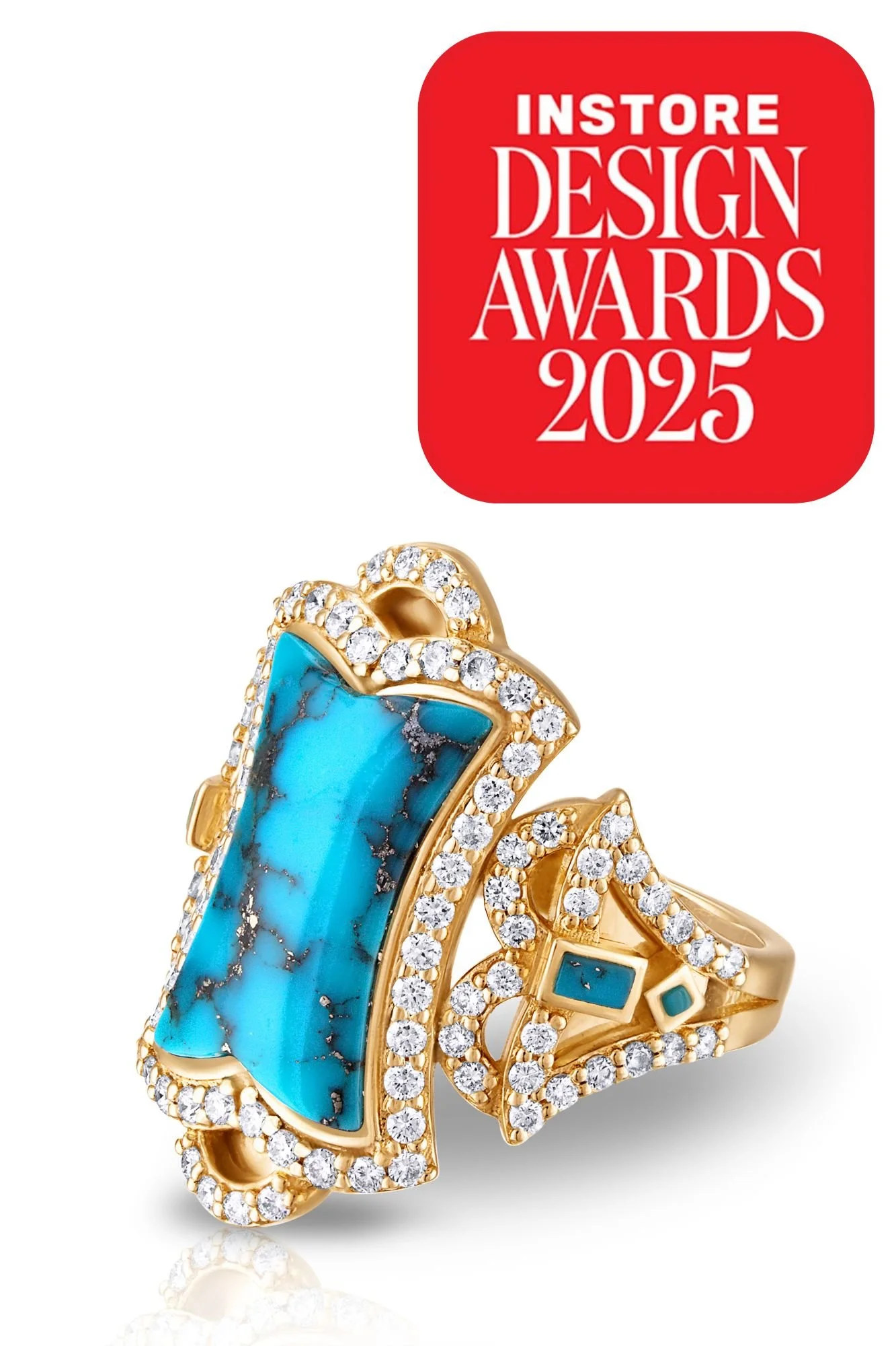 Kingman Turquoise Empire Blue Ring