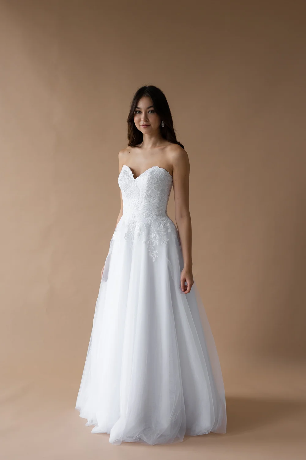 chinese dress ladies White Eyelet Dress - Strapless Midi Dress