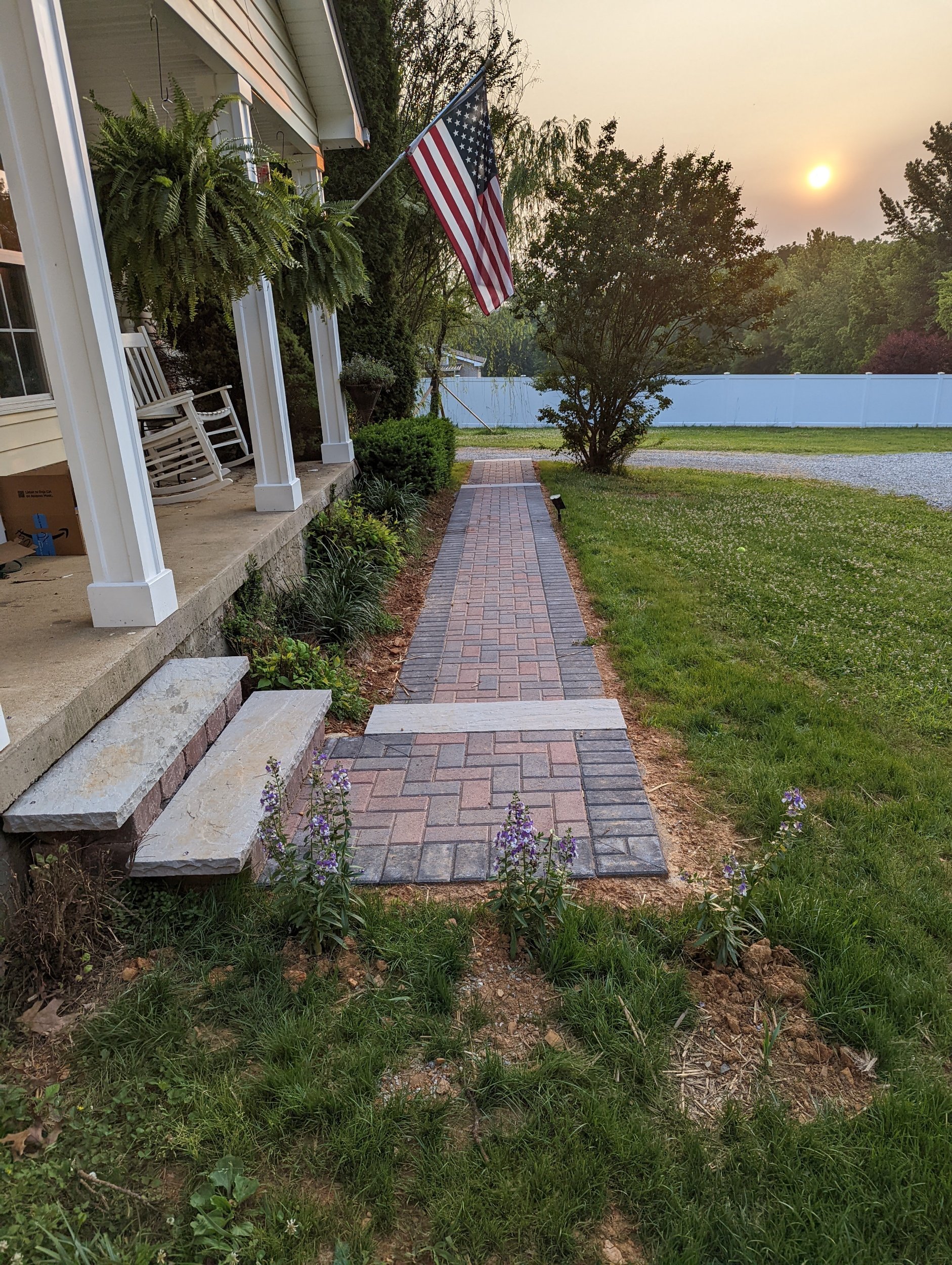 Paver Front Entrance Walkway 