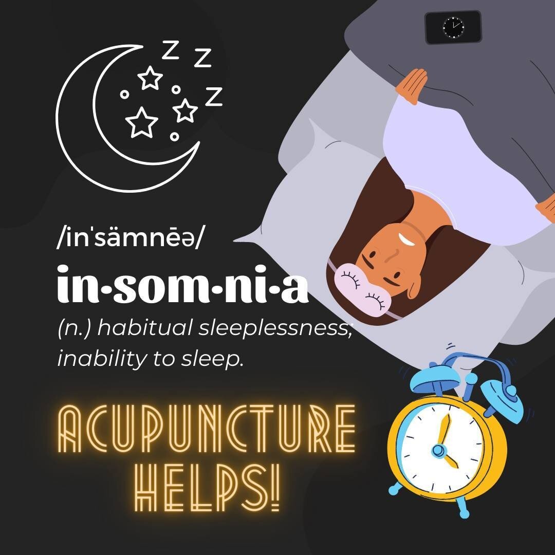 //𝐈𝐧𝐬𝐨𝐦𝐧𝐢𝐚: 𝐜𝐚𝐧'𝐭 𝐬𝐥𝐞𝐞𝐩?//😵&zwj;💫

Insomnia can involve not being able to fall asleep, waking frequently during the night and waking too early, or, all of these!! Acupuncture, especially with herbs can increase sleep length, qualit