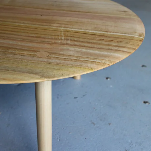 Round Coffee Table in Mountain Ash — Robin Clancy Furniture Custom ...