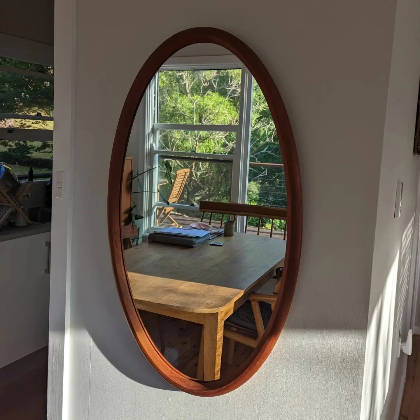 Oval Australian Red Cedar mirror

97 cm x 58 cm approx 6kgs

Pick up Wollongong or I can organise delivery to Sydney next time I'm there.

$550 Inc GST 

#interiordesign #wollongong #dharawalcountry #furniture #australianmade #mirror #australianredce