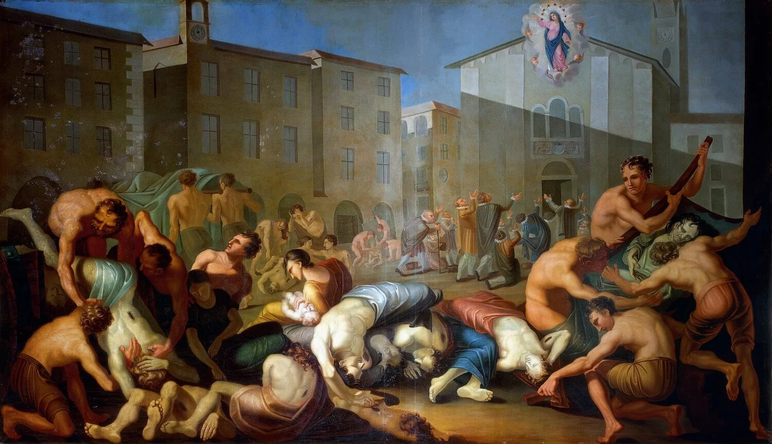  A fresco by Luigi Vacca depicting the plague of 1630. 