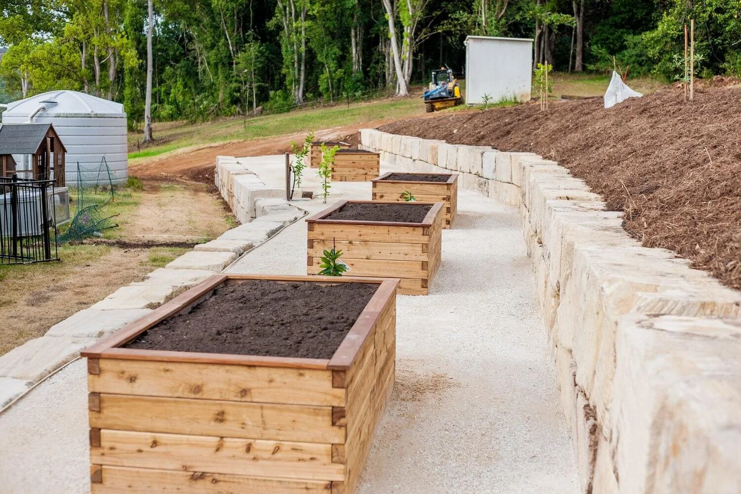 Sandstone Retaining Walls
