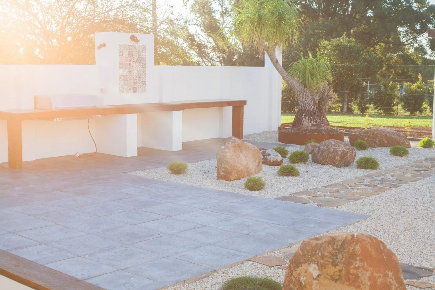 Blue Limestone Paving