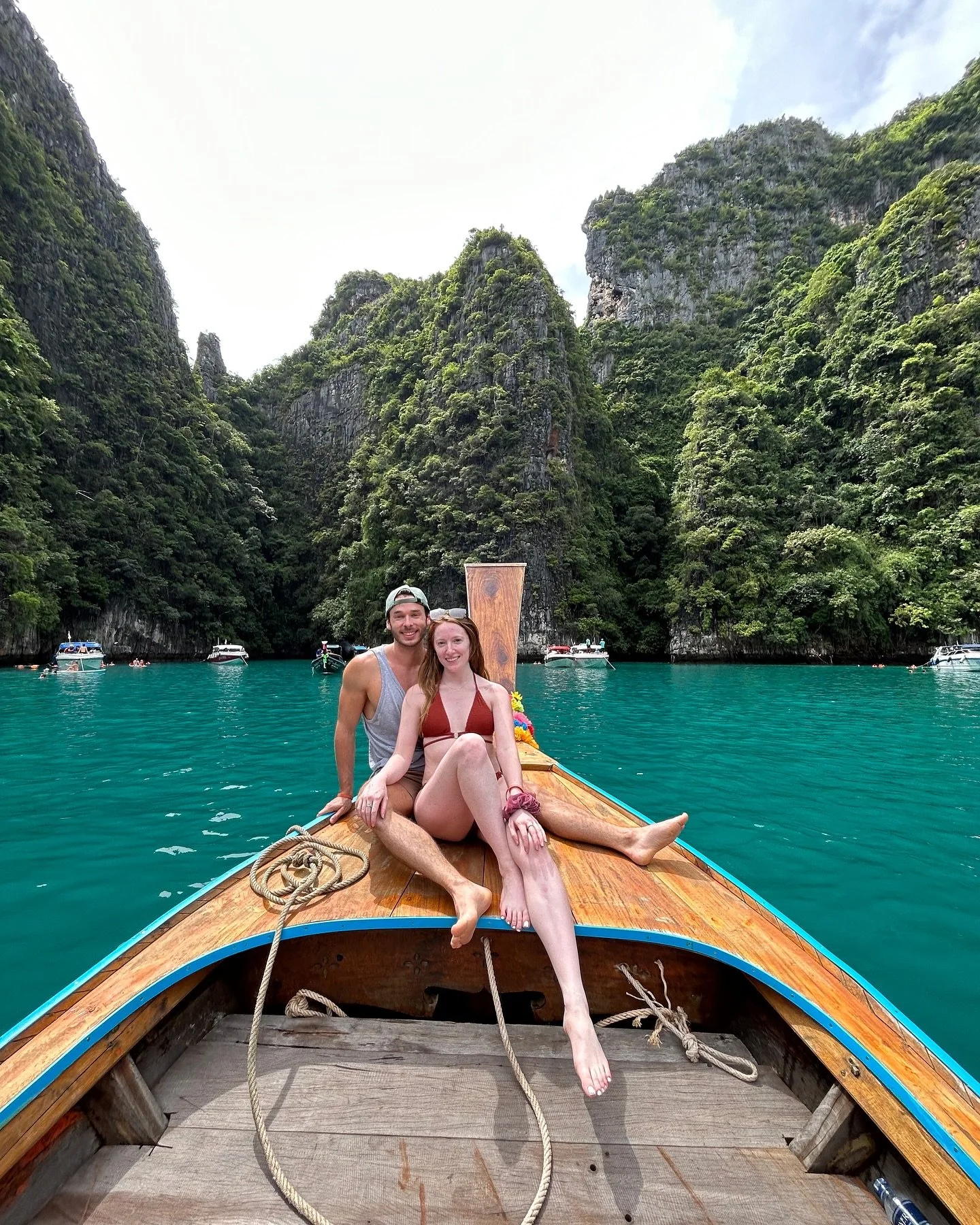 2 years ago today I was on my around the world trip and I realized I never posted these pics from Phuket. ☀️🌴🛥️

Story time!! 

I had the worst food poisoning of my life here but once I could get out of bed, I got on a boat to Phi Phi and other sur