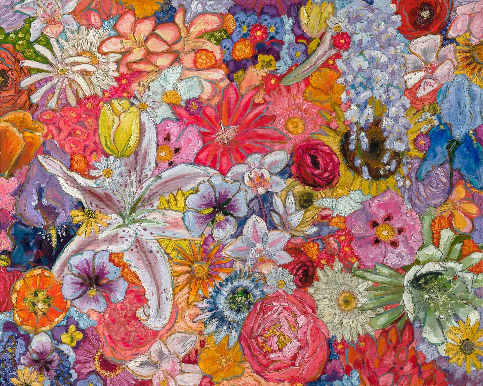 "Get Well Flowers" - 16 x 20" Limited Edition Print