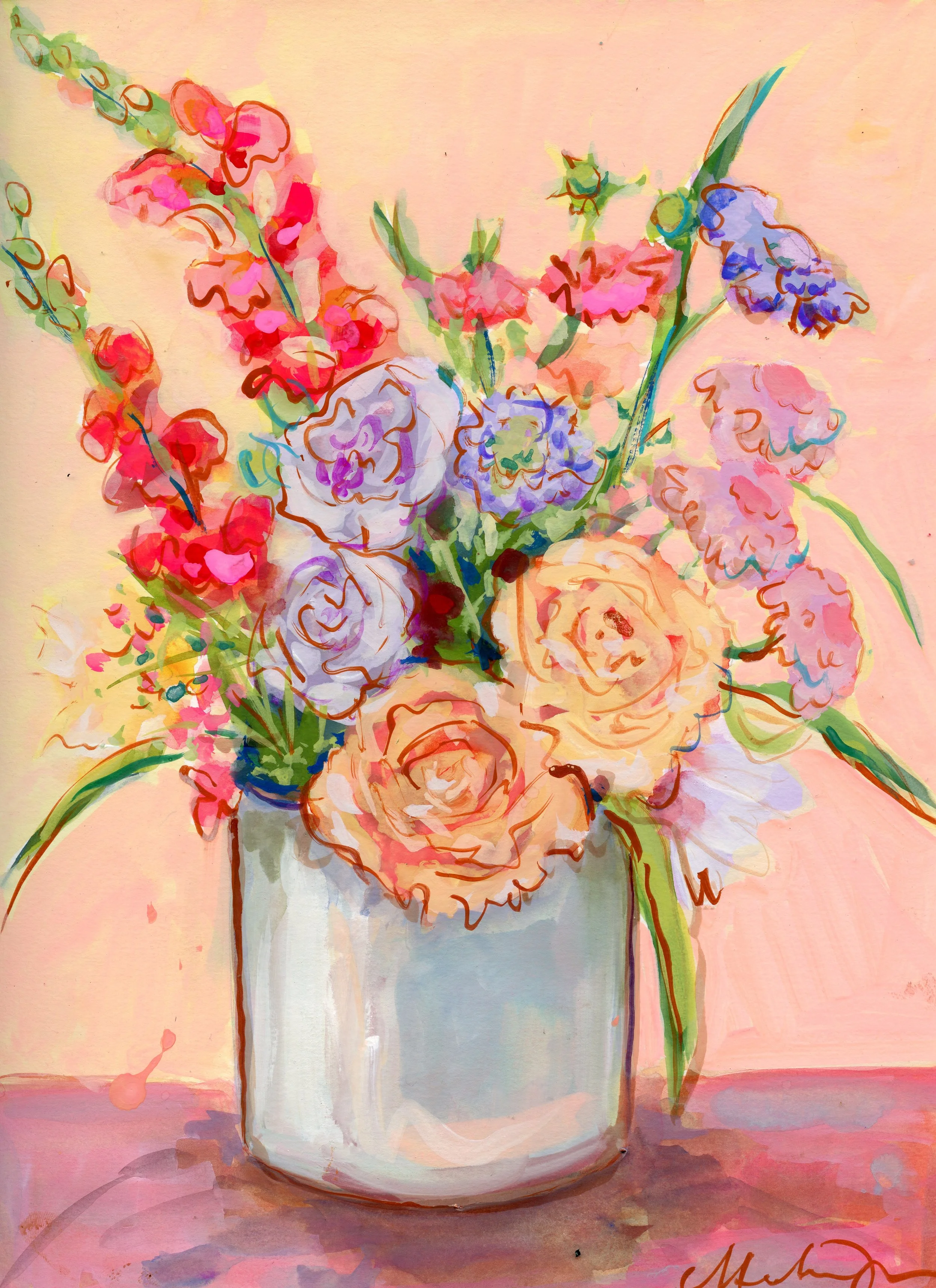Lisianthus Print - 9 x 12" Print