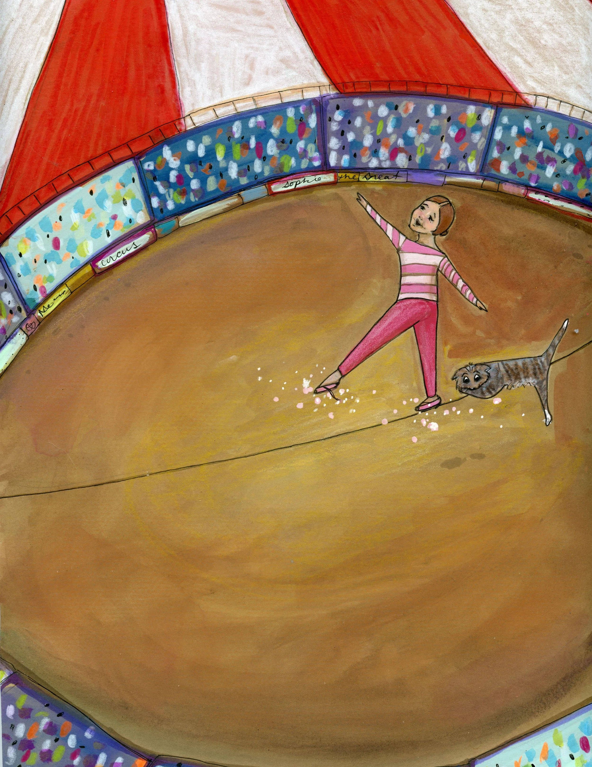 "Circus Walk" Giclée Signed Print