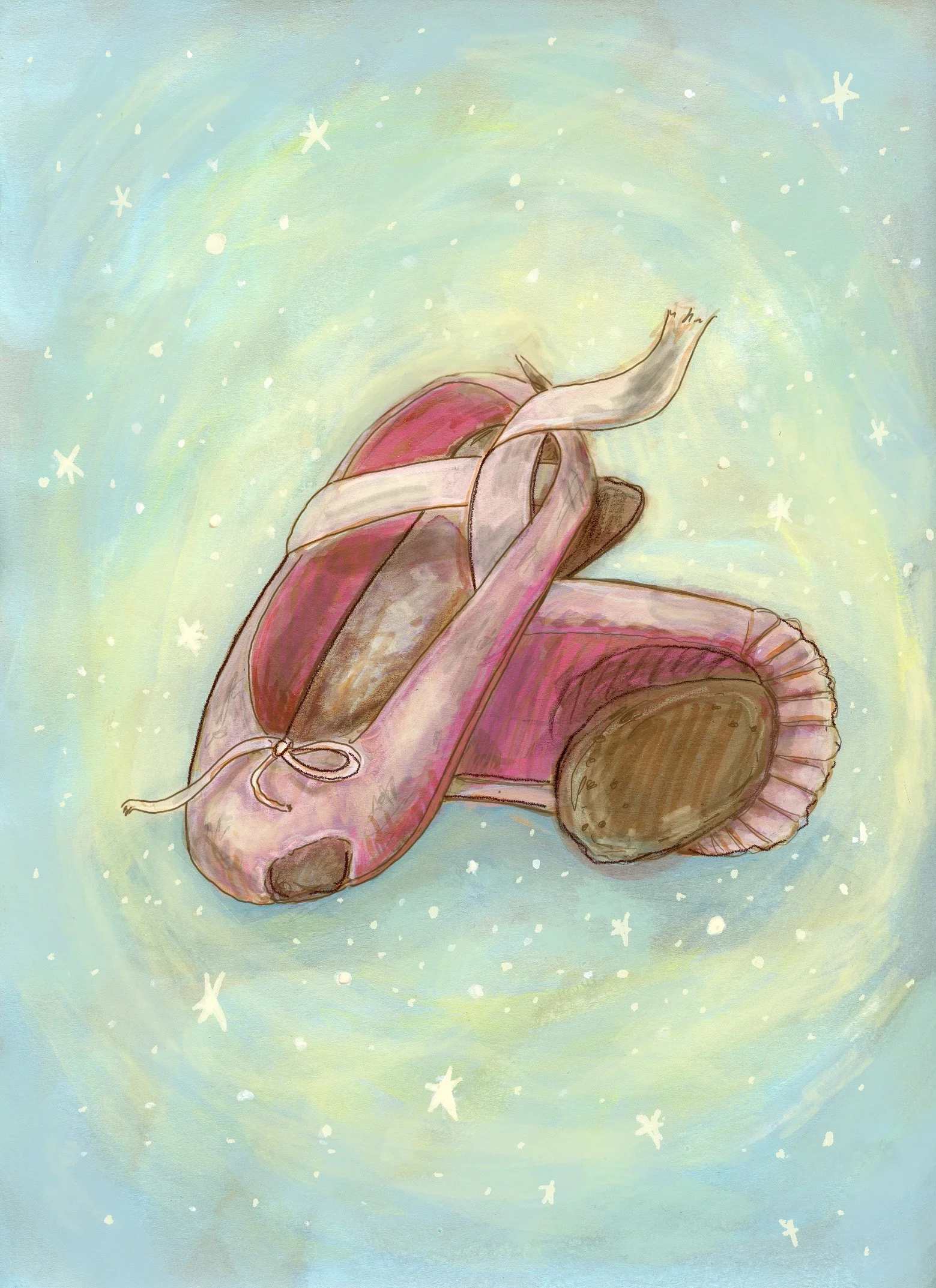 'Sophie's Slippers" Giclée Signed Print
